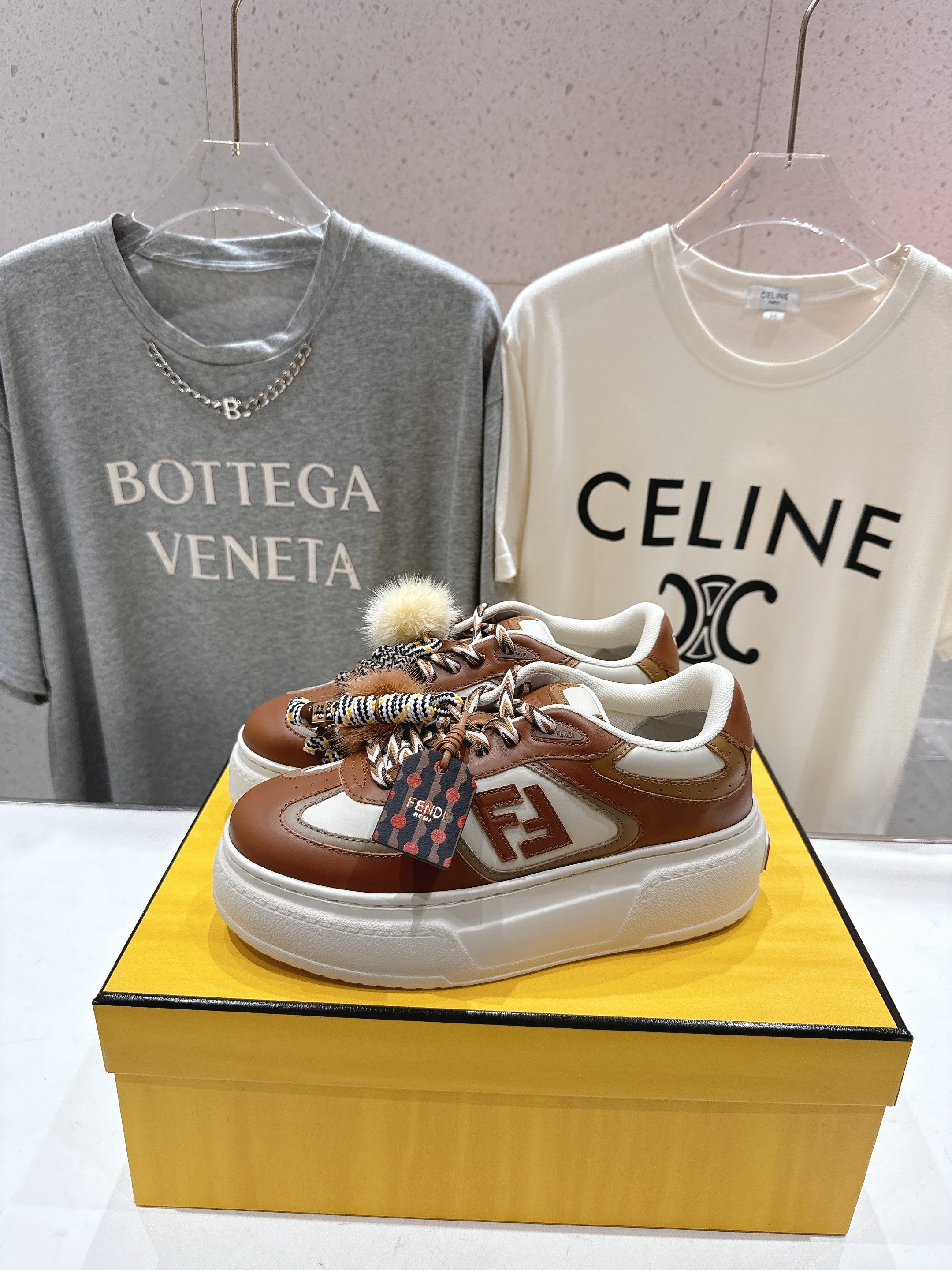 FEN* 25SS FIRT 1 Series Thick-soled Casual Sneakers