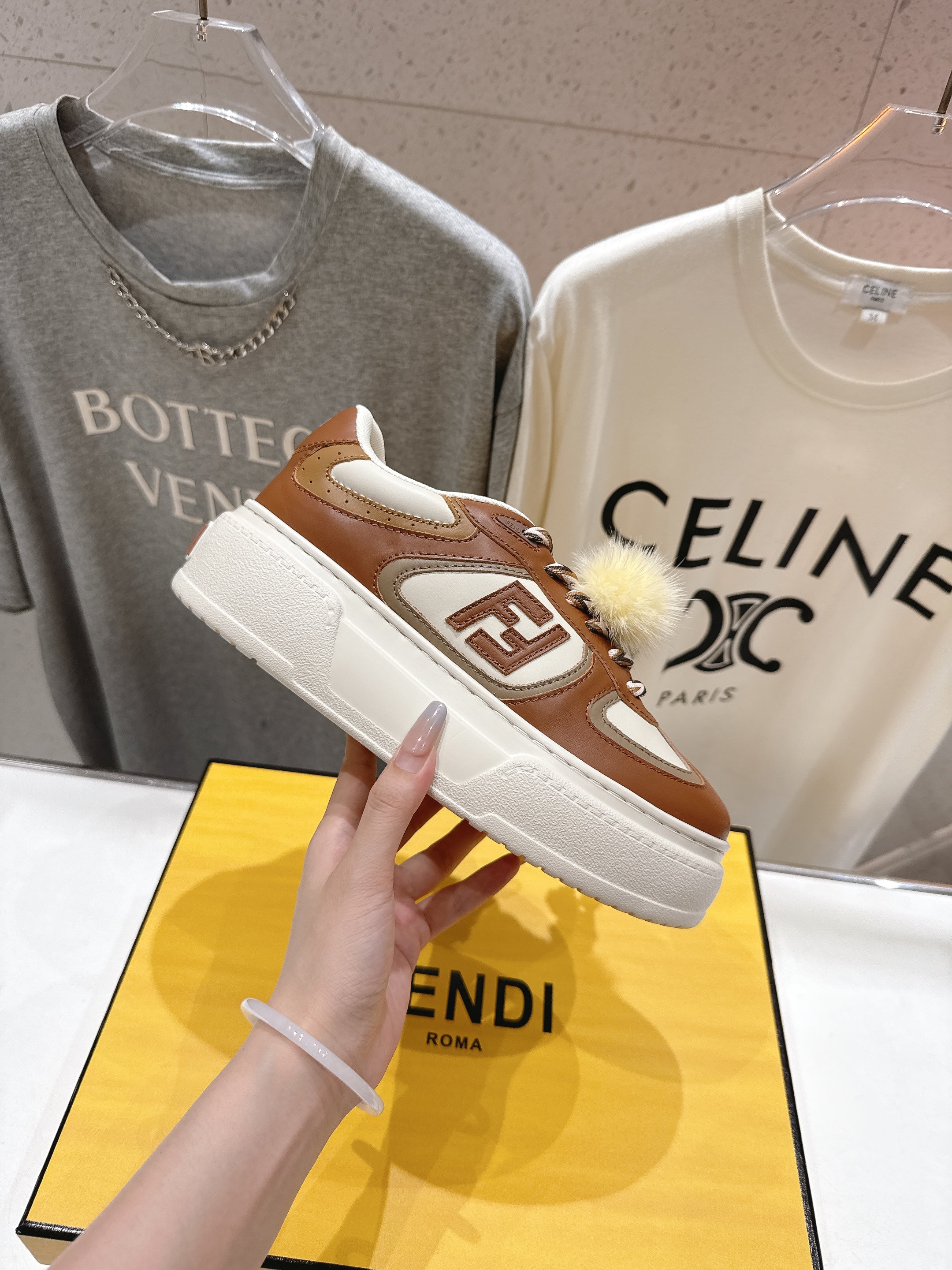 FEN* 25SS FIRT 1 Series Thick-soled Casual Sneakers