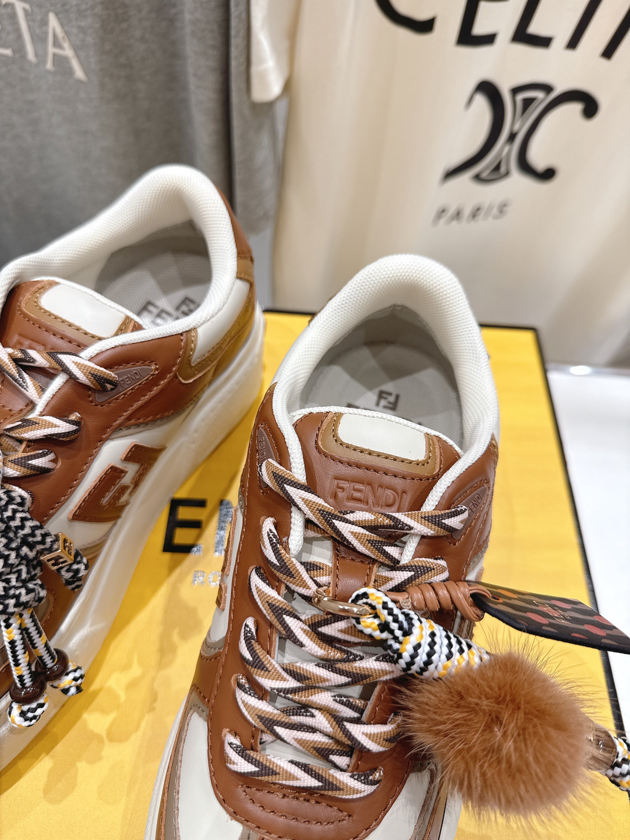 FEN* 25SS FIRT 1 Series Thick-soled Casual Sneakers