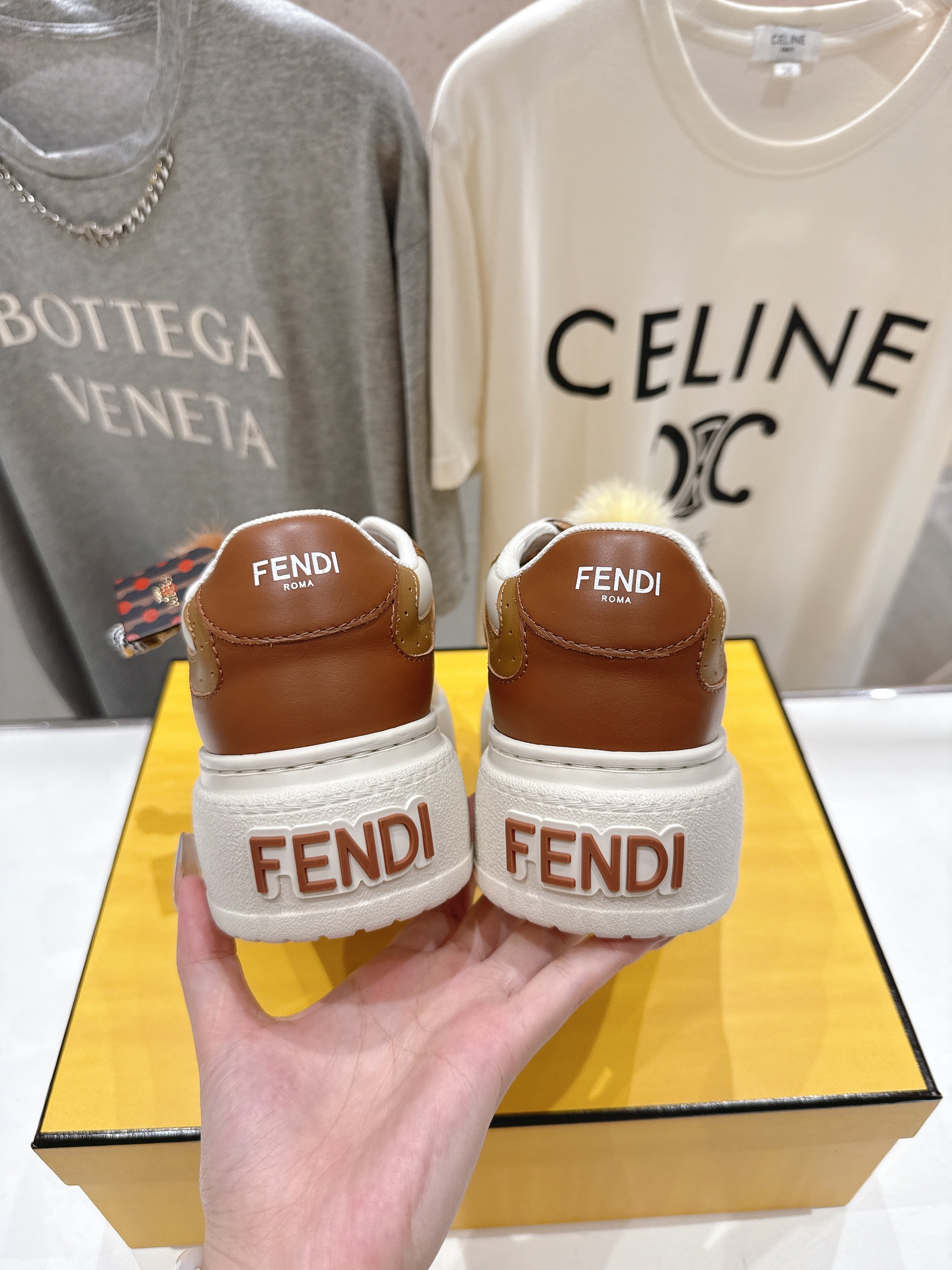 FEN* 25SS FIRT 1 Series Thick-soled Casual Sneakers