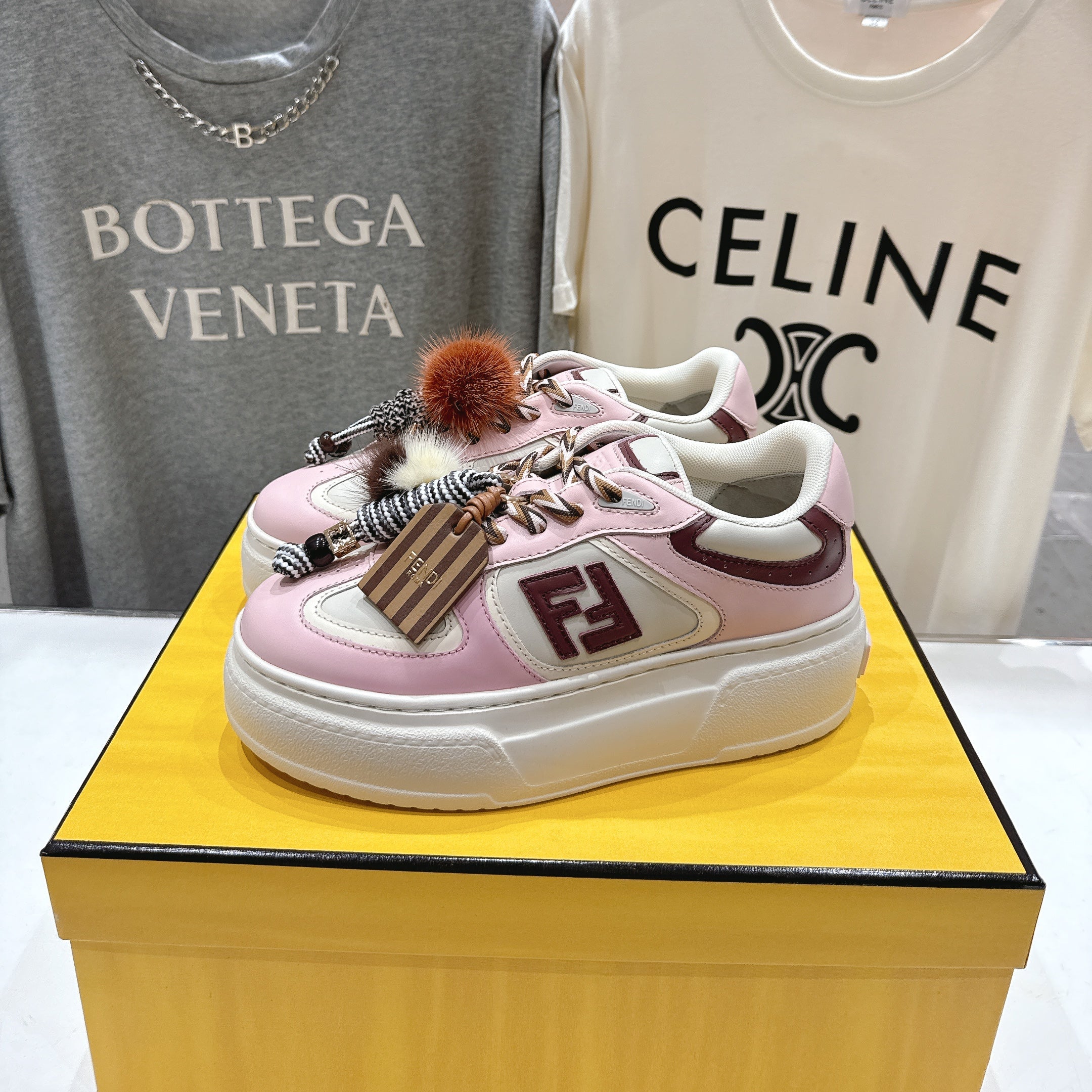 FEN* 25SS FIRT 1 Series Thick-soled Casual Sneakers