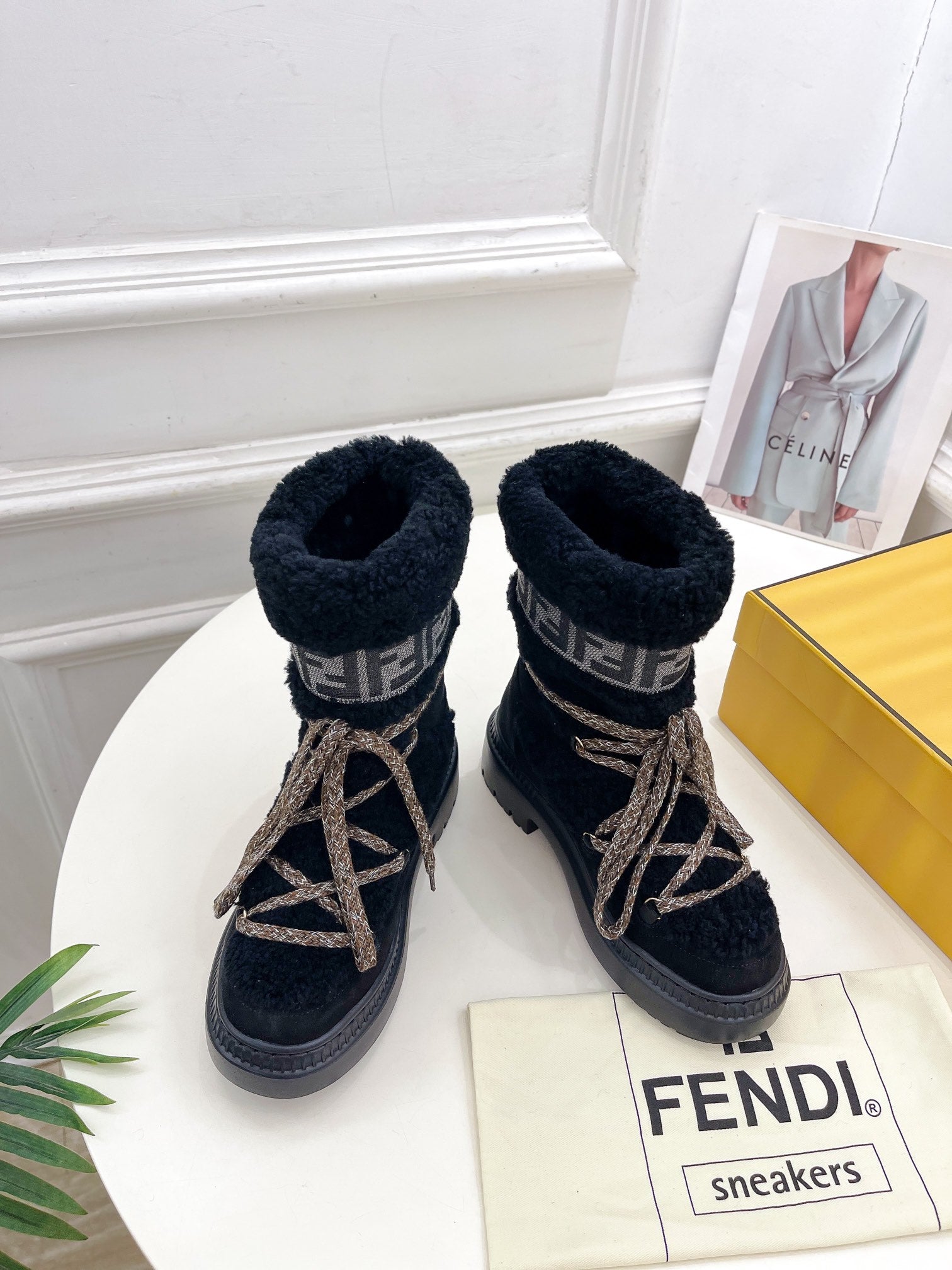 FEN* round-toe APRES-SKI snow boots