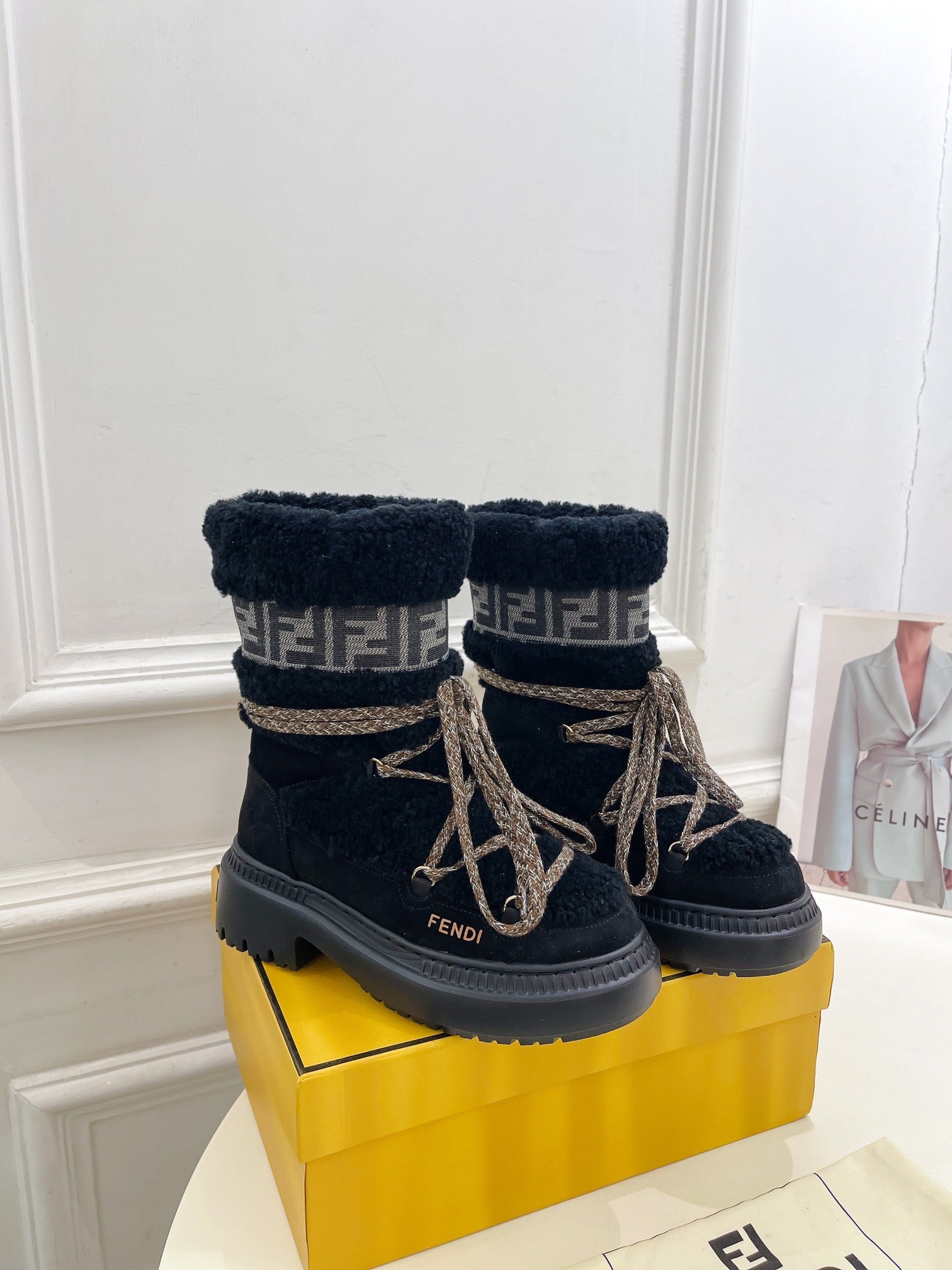 FEN* round-toe APRES-SKI snow boots