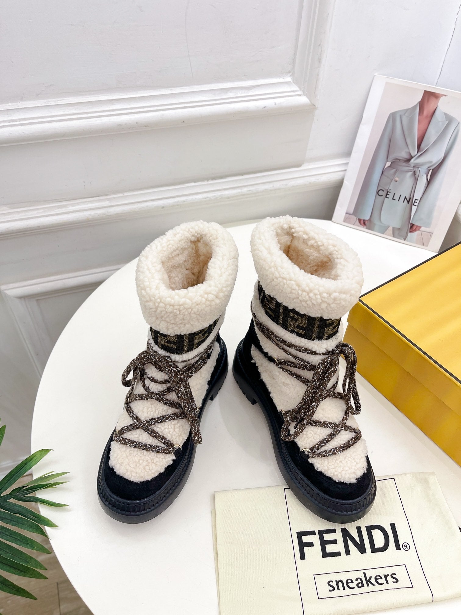 FEN* round-toe APRES-SKI snow boots