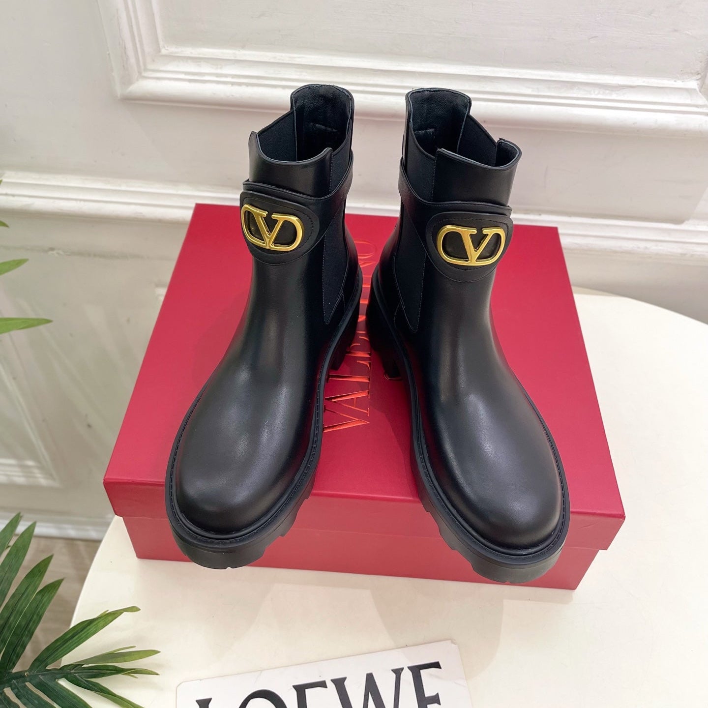 Valenti* 25SS leather ankle boots