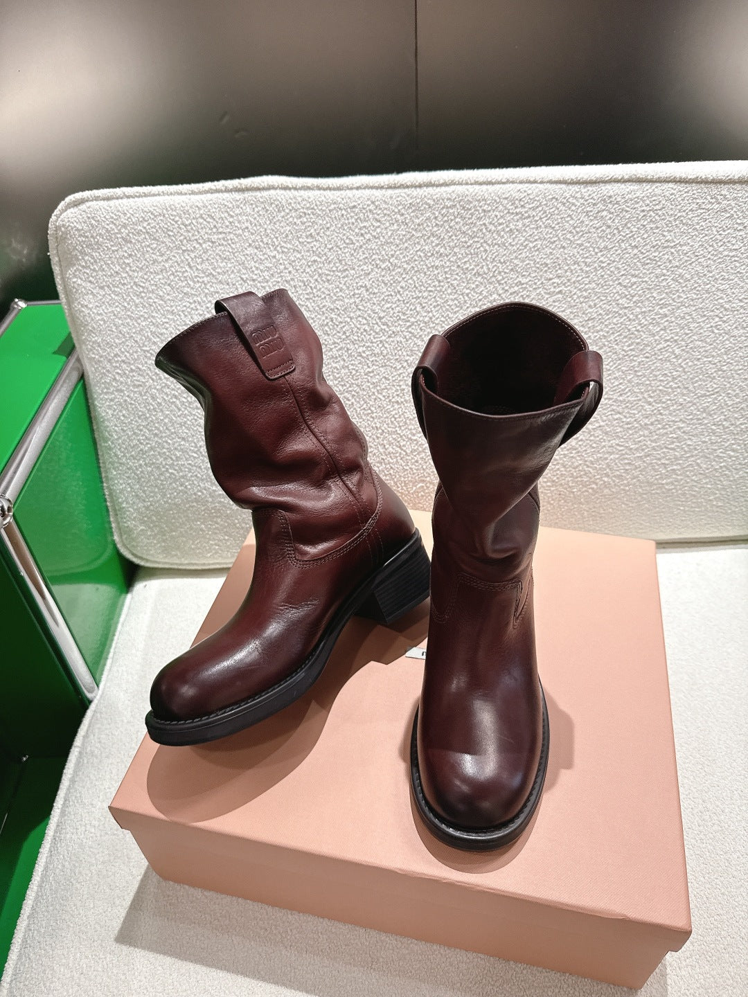 MIU* 26SS ankle boots