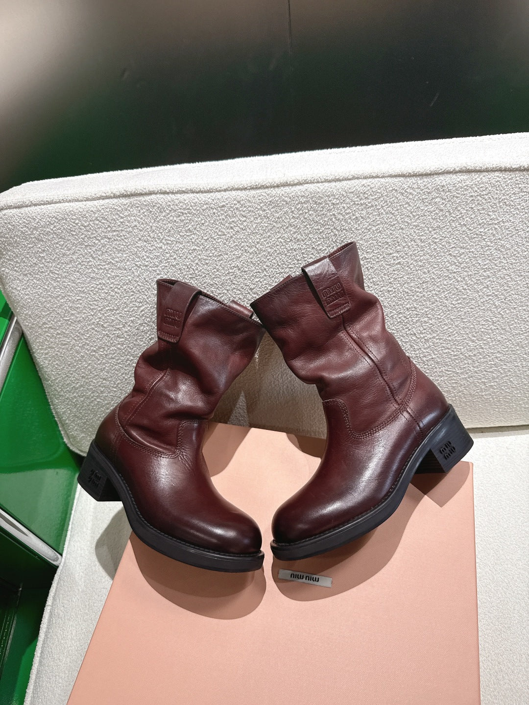 MIU* 26SS ankle boots