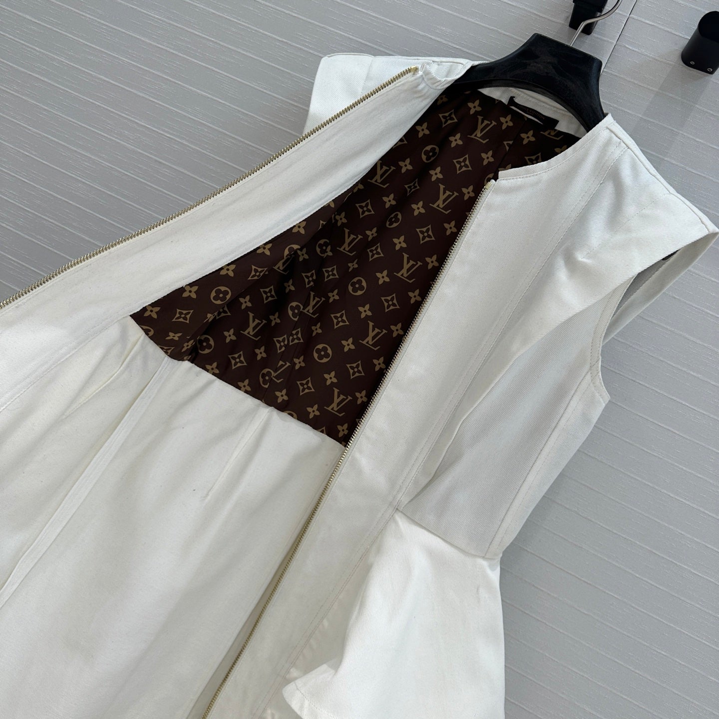 Louis Vuitton 25 Ruffled Denim Dress/Skirt (Sale)