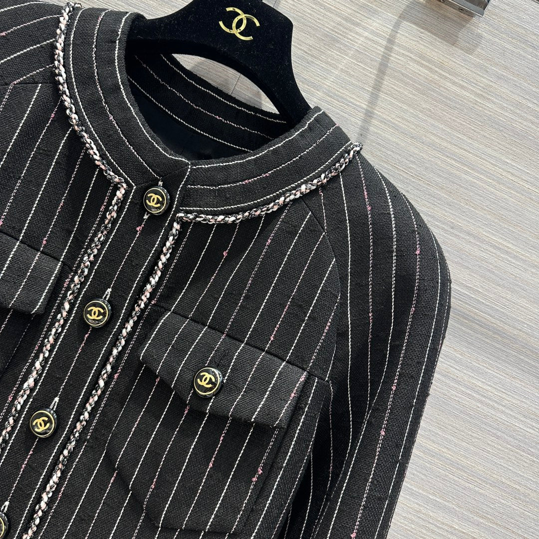 Chanel Camellia Silk Trimmed Jacket (On Sale)