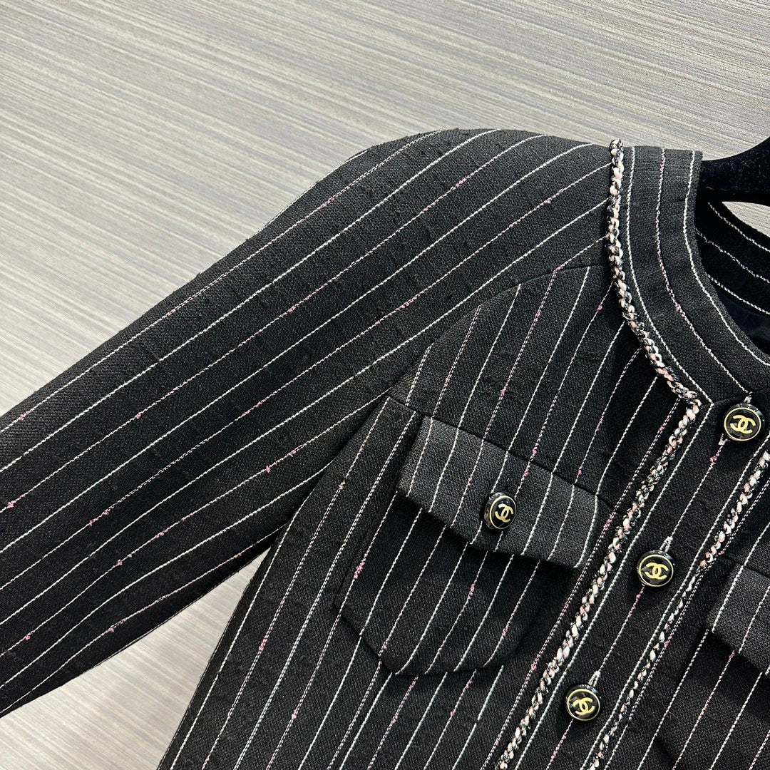 Chanel Camellia Silk Trimmed Jacket (On Sale)