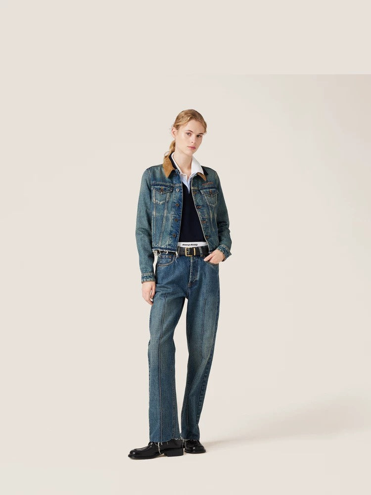 MIUMIU low-rise straight-leg trousers (on sale)