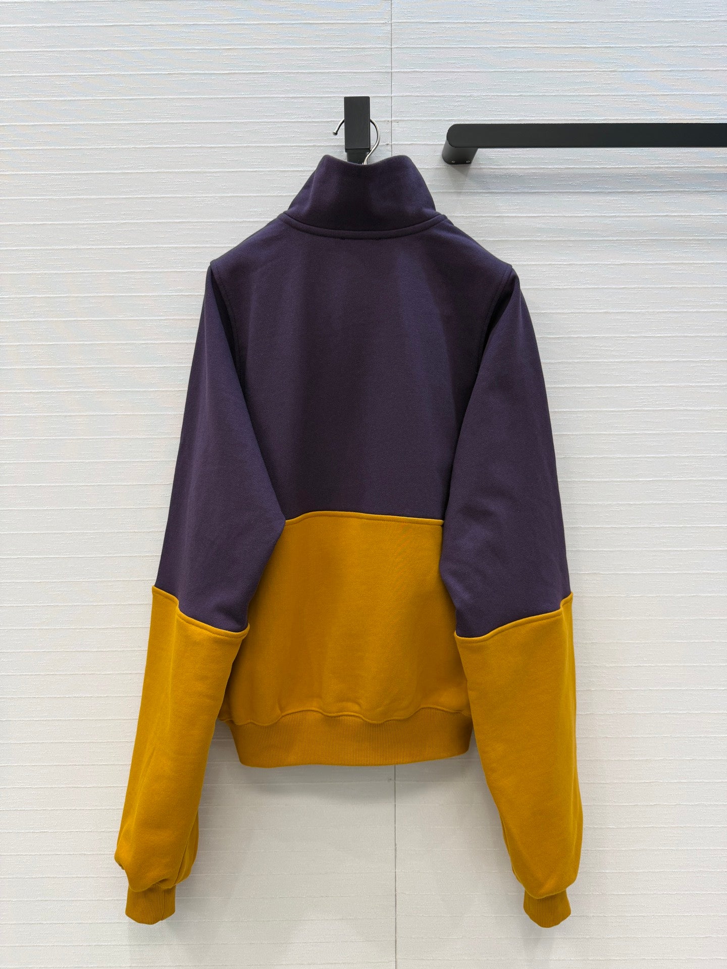 YSL 26 Color-block Turtleneck Sweatshirt