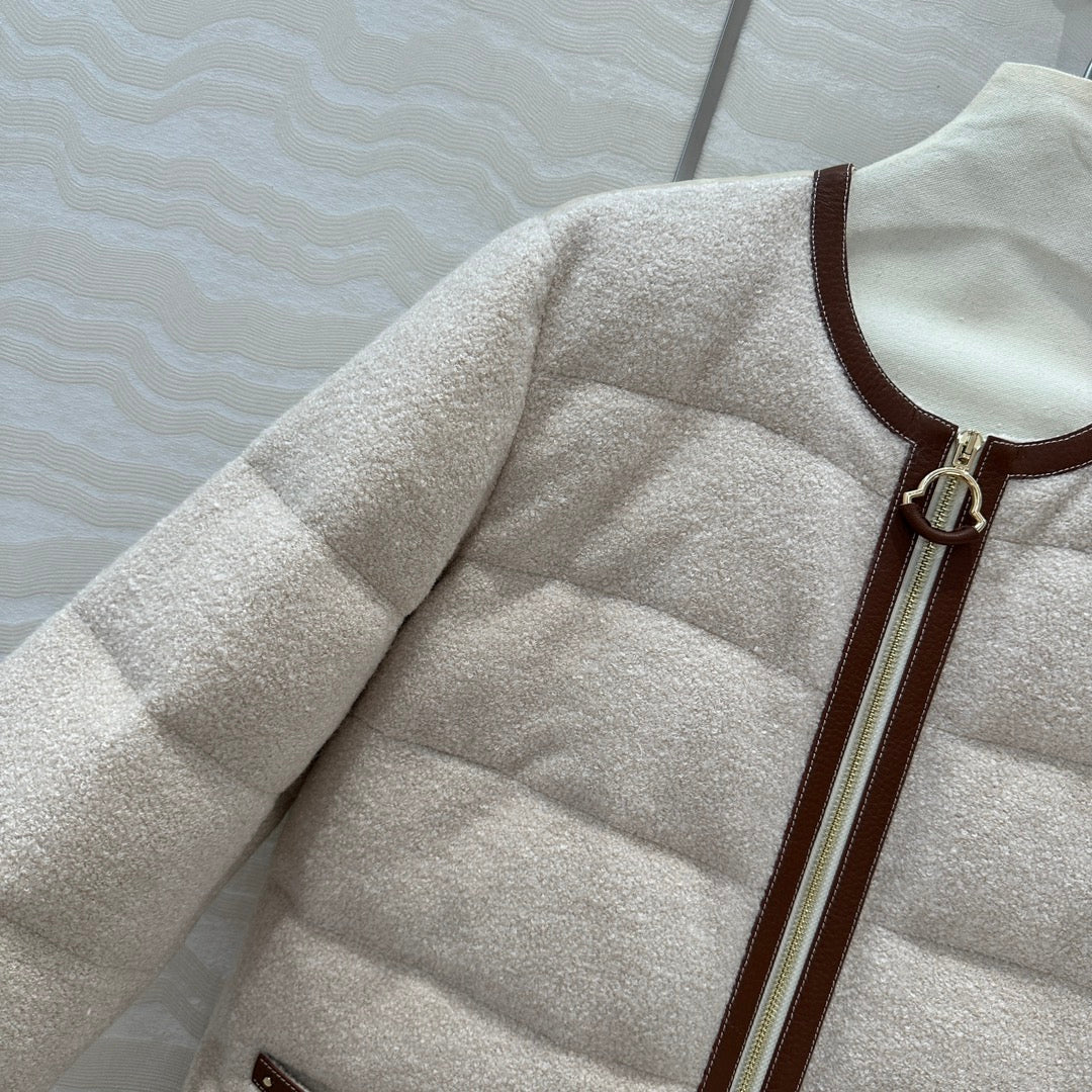 Moncler long wool down jacket (on sale)
