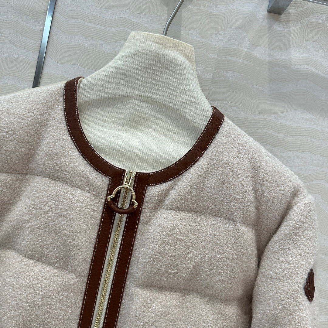 Moncler long wool down jacket (on sale)