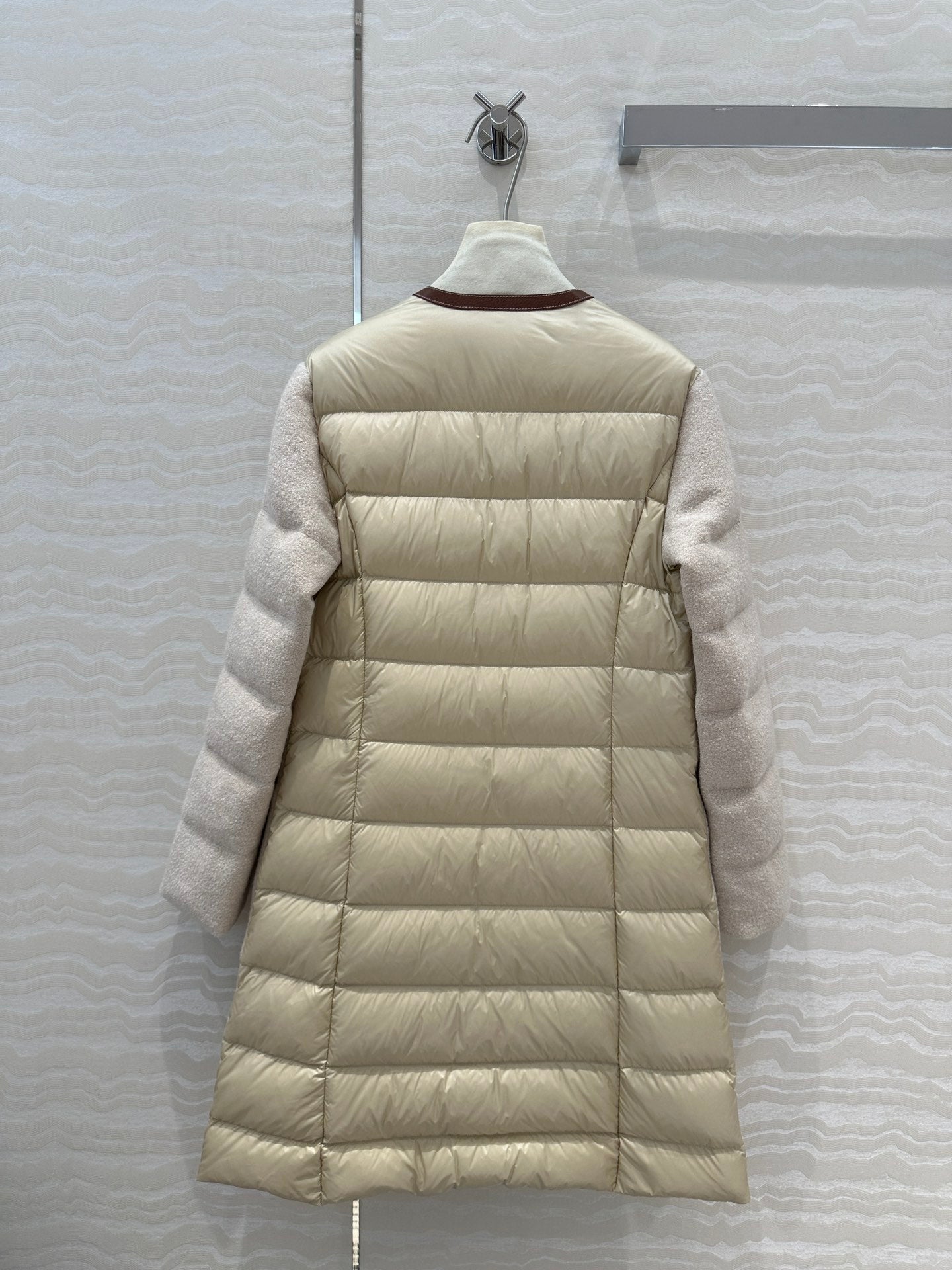 Moncler long wool down jacket (on sale)