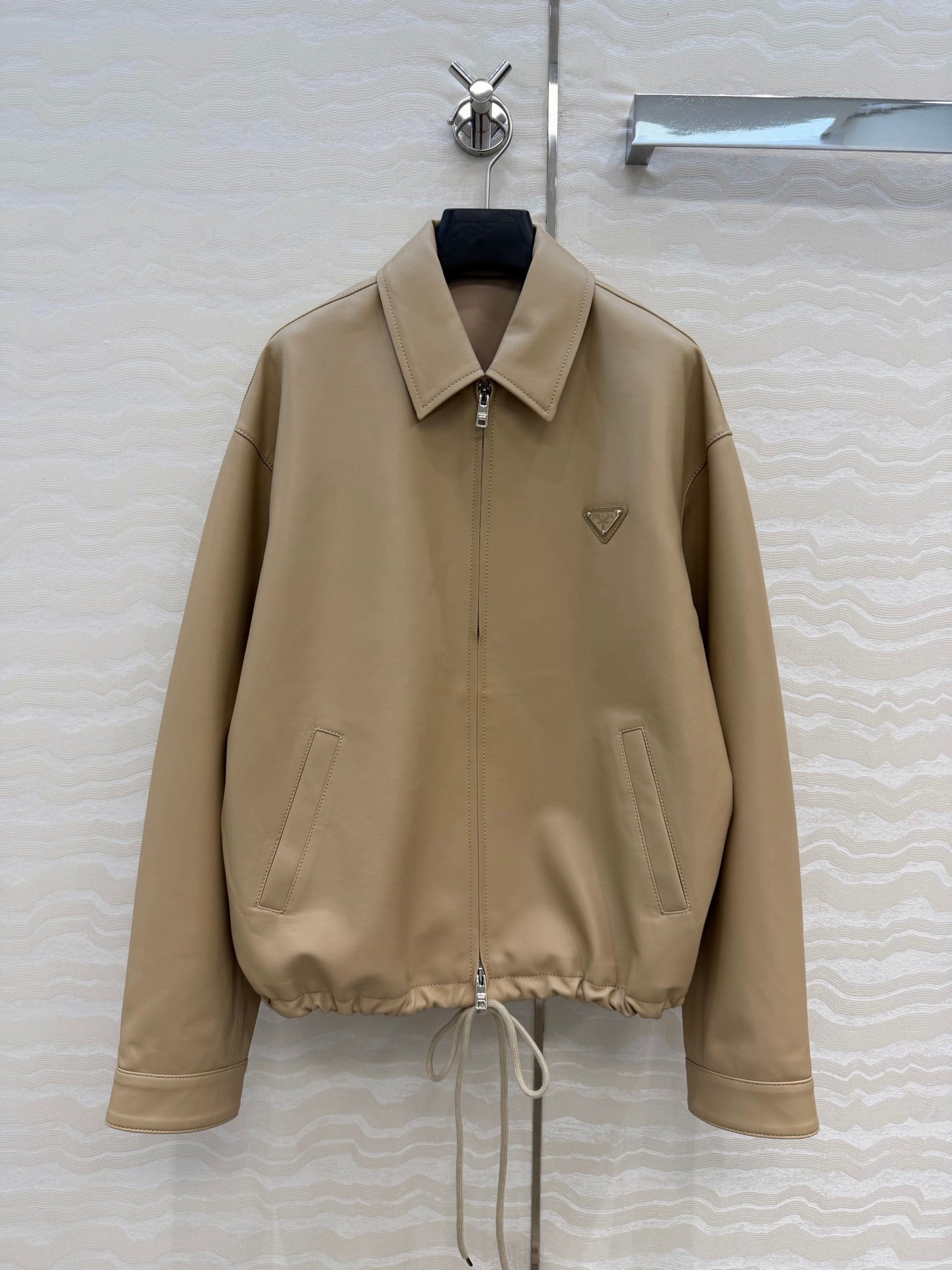 Prada 2026 new season lambskin leather jacket