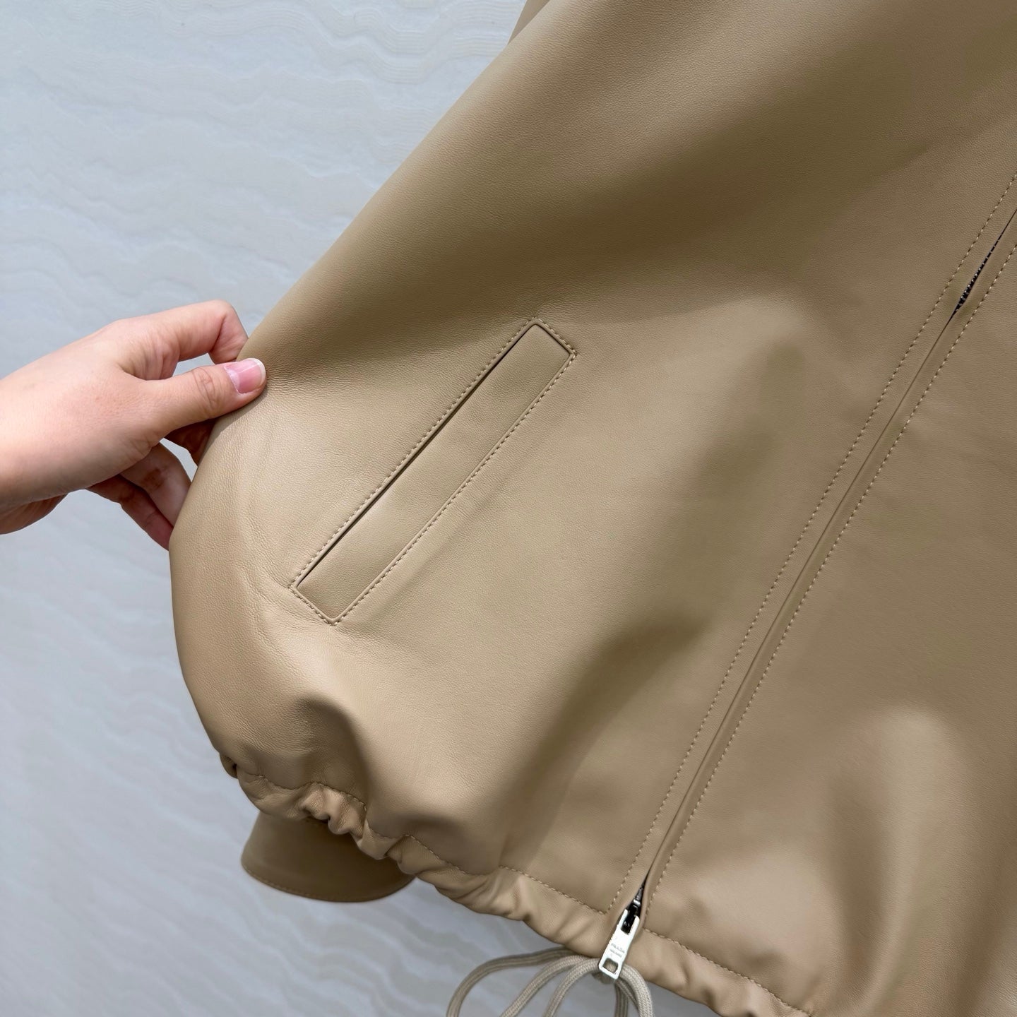 Prada 2026 new season lambskin leather jacket
