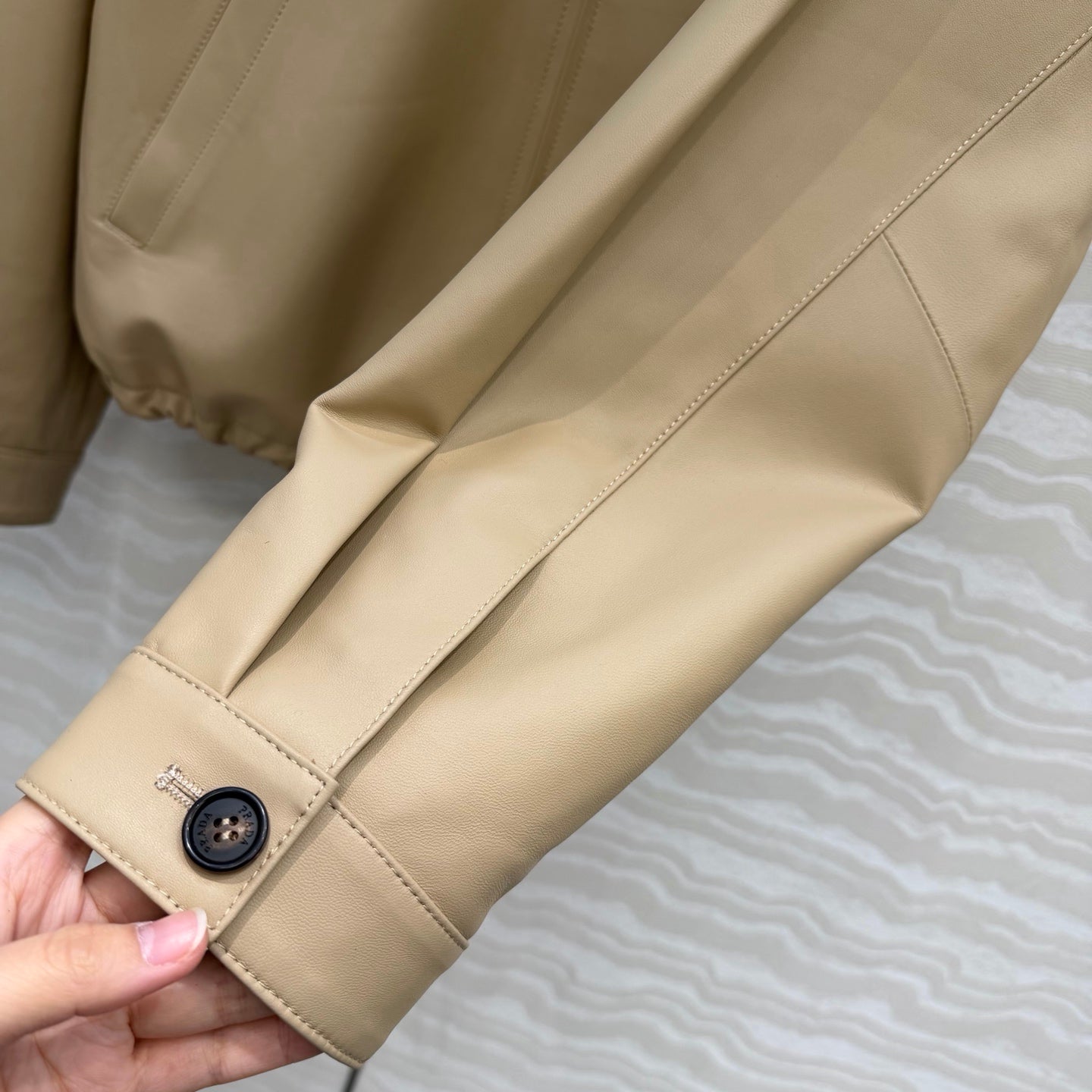 Prada 2026 new season lambskin leather jacket