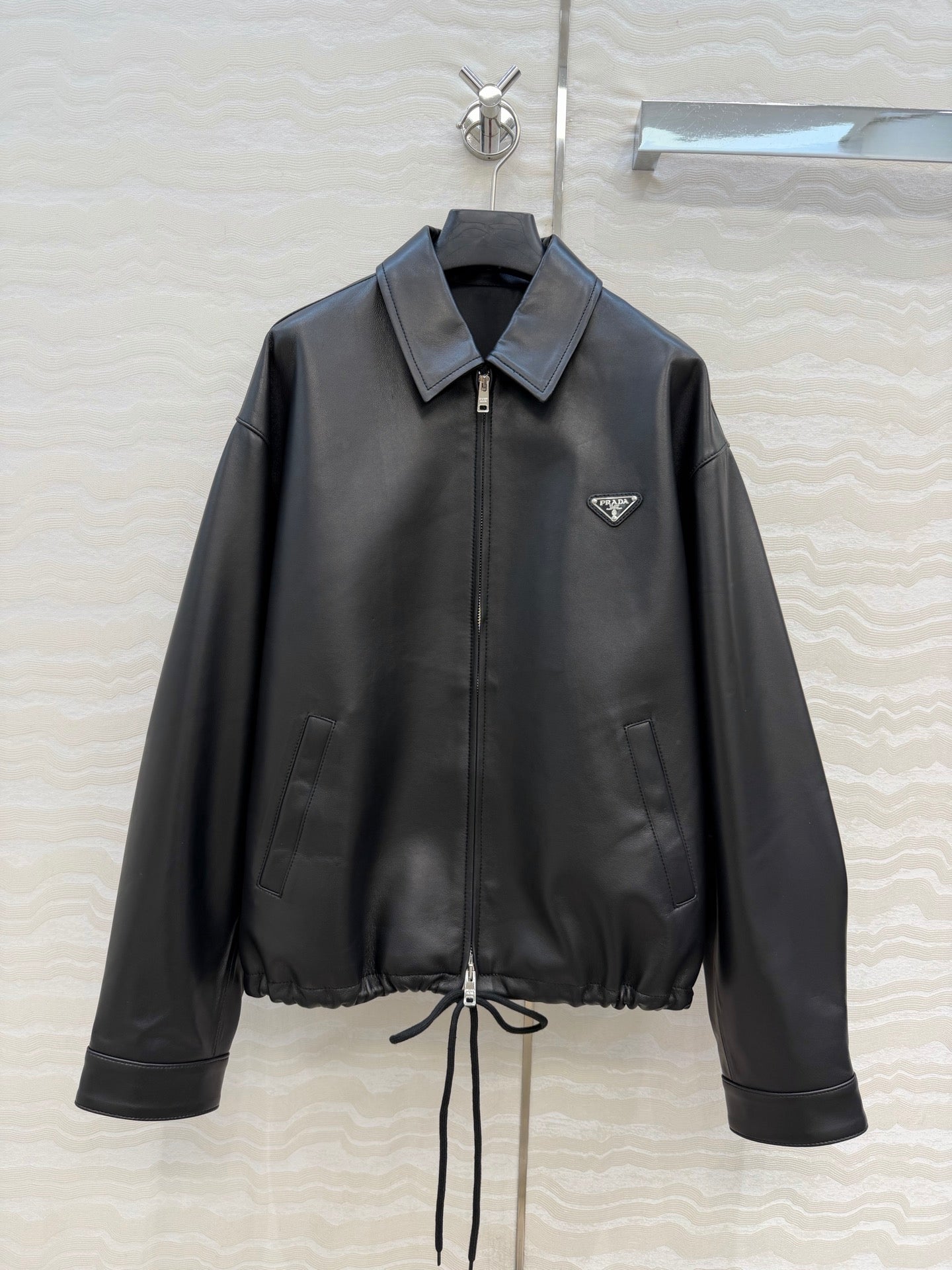 Prada 2026 new season lambskin leather jacket