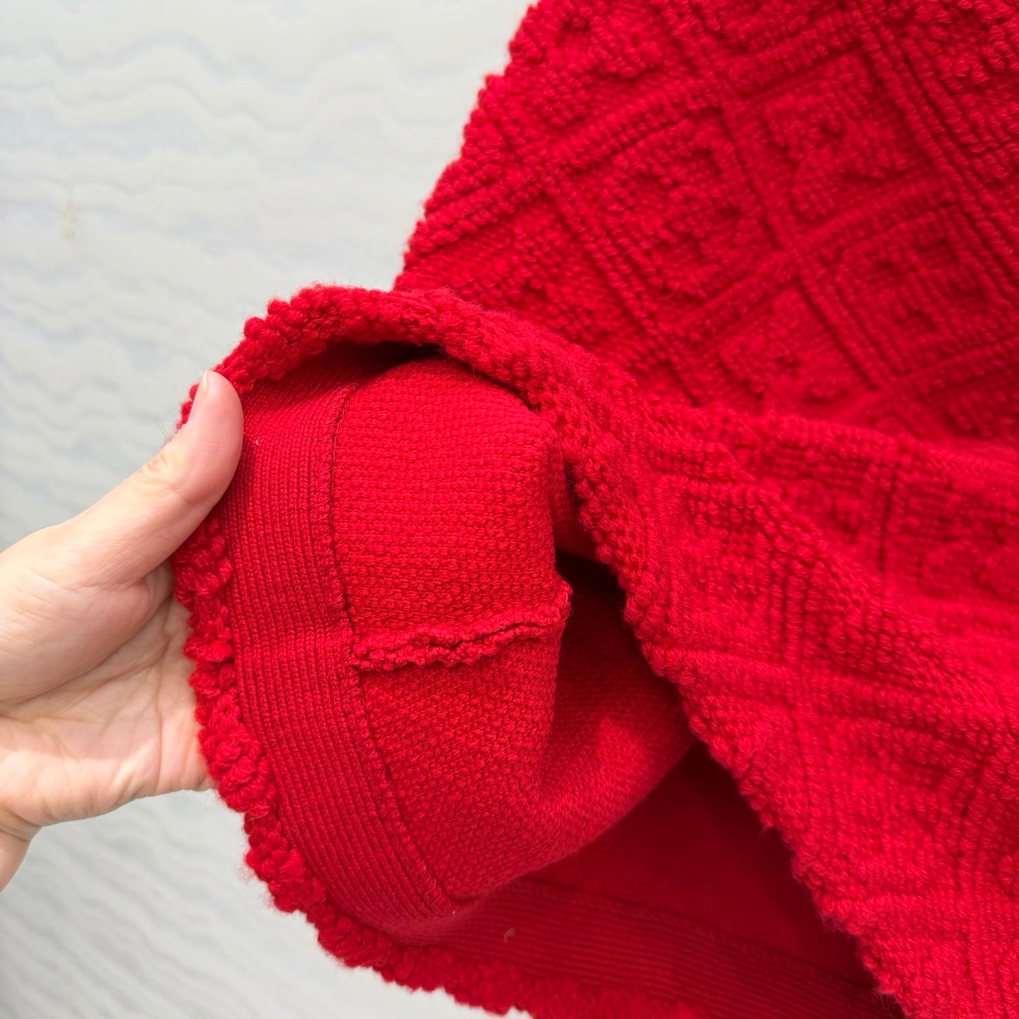 LV 26SS Jacquard Cashmere Jacket/Skirt