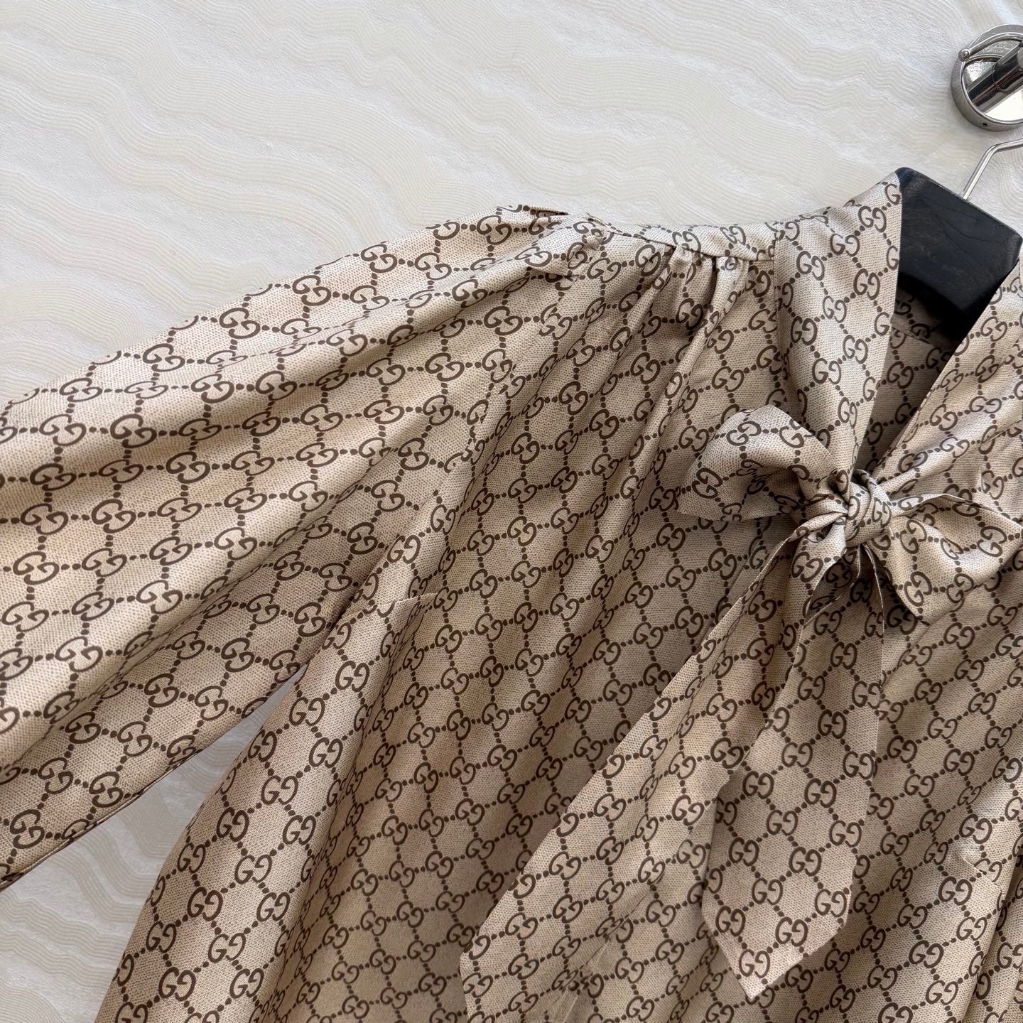 Gucci 26SS Monogram Silk Shirt