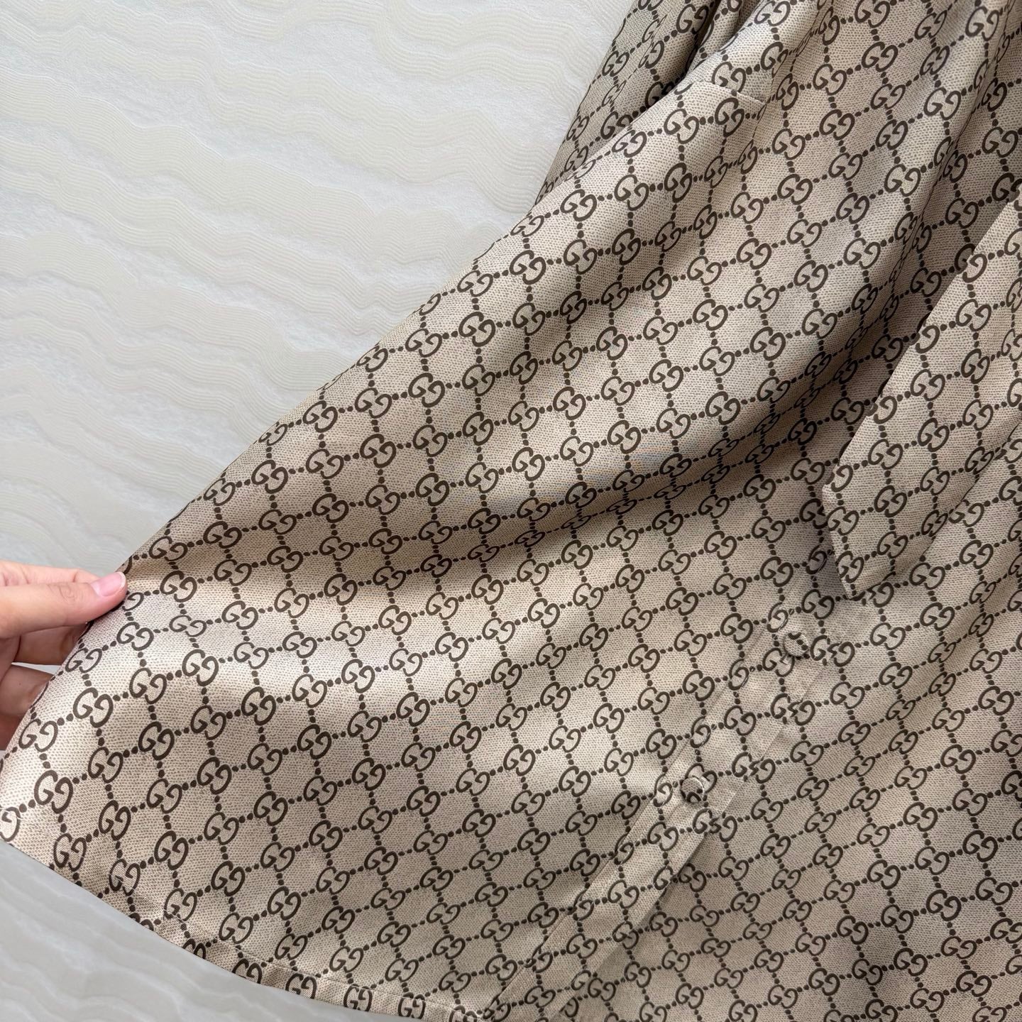 Gucci 26SS Monogram Silk Shirt
