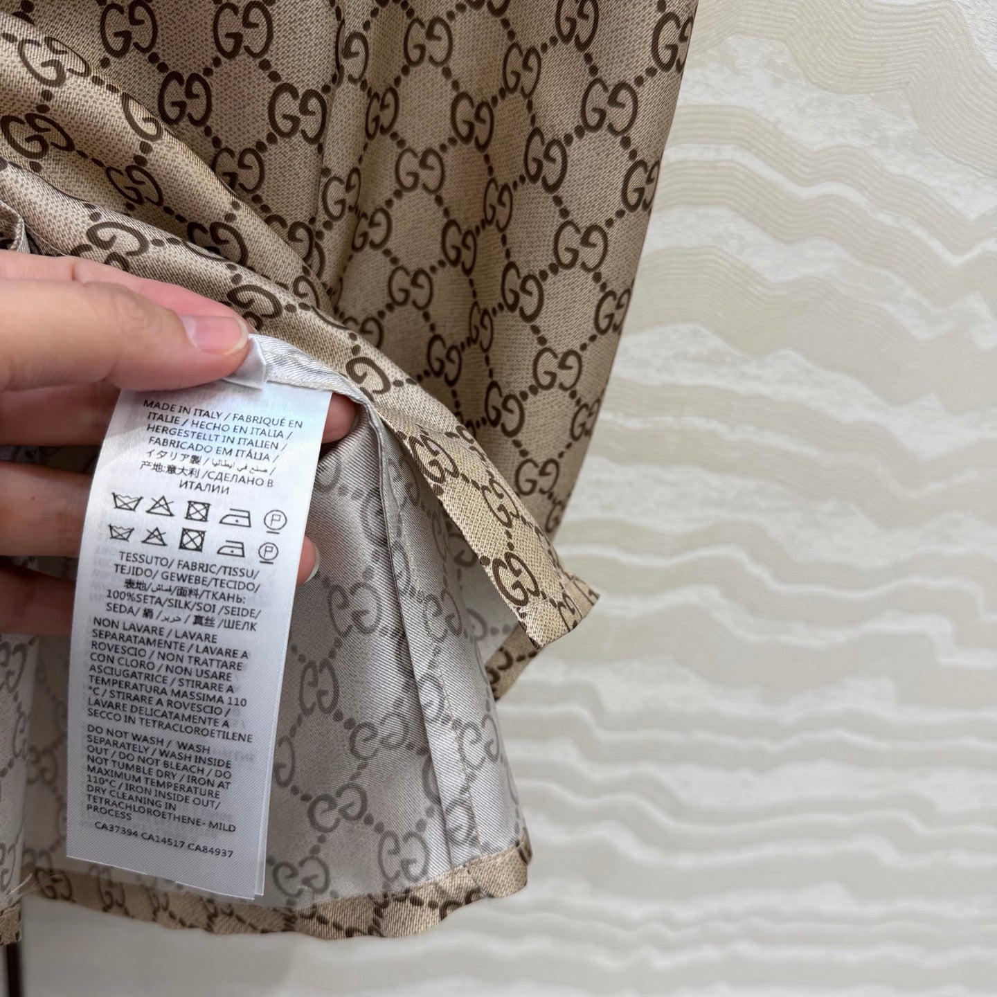 Gucci 26SS Monogram Silk Shirt