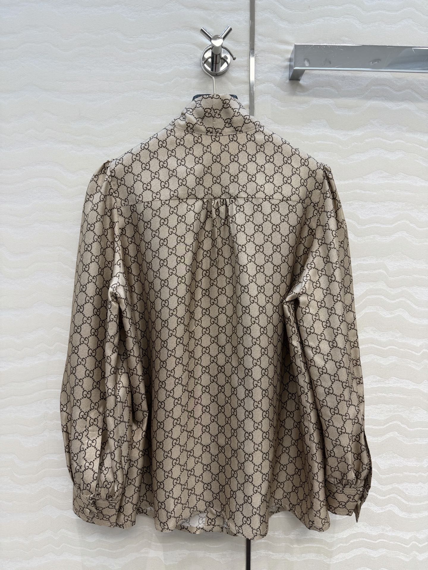 Gucci 26SS Monogram Silk Shirt