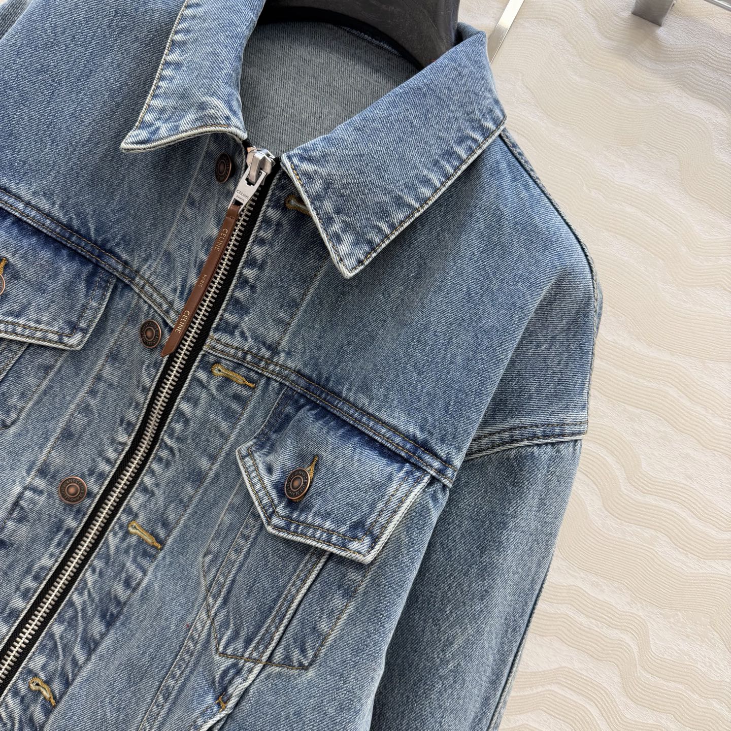 Celine double-zip denim jacket