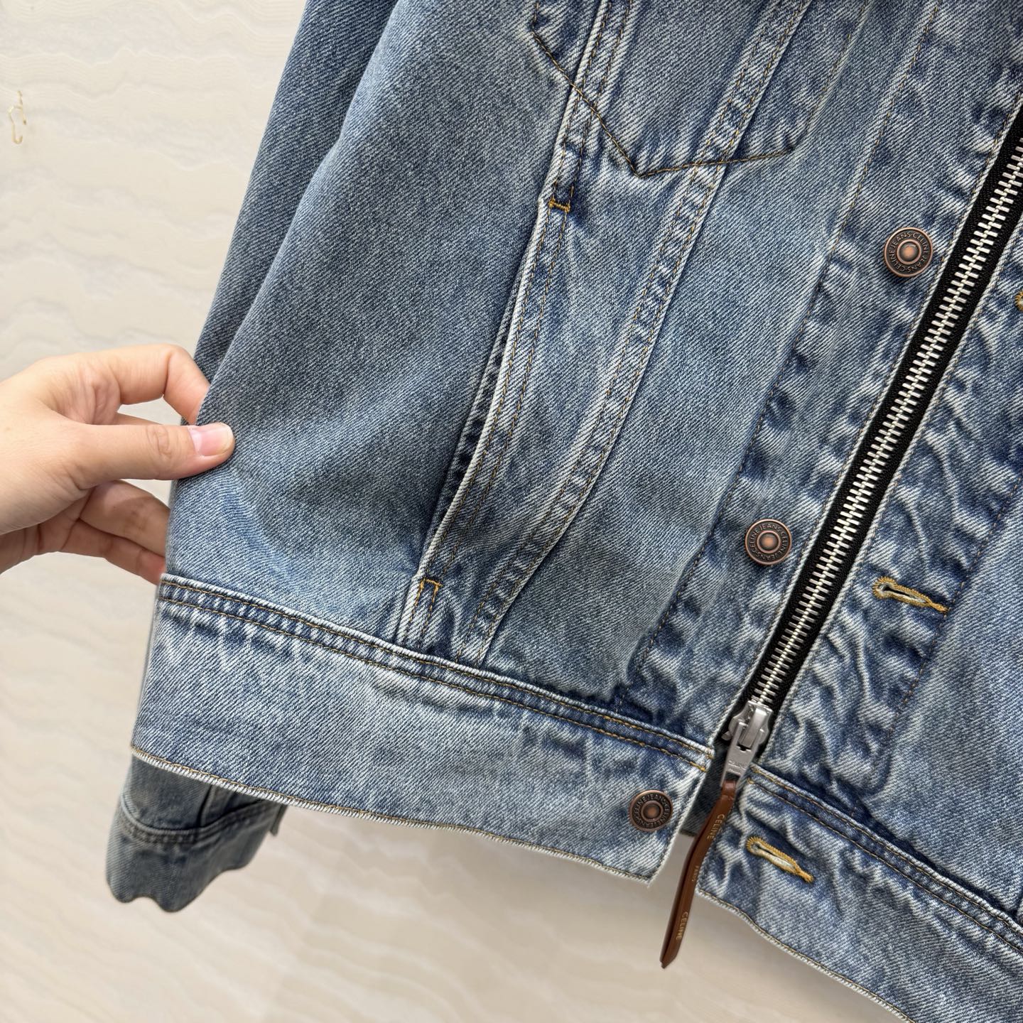 Celine double-zip denim jacket