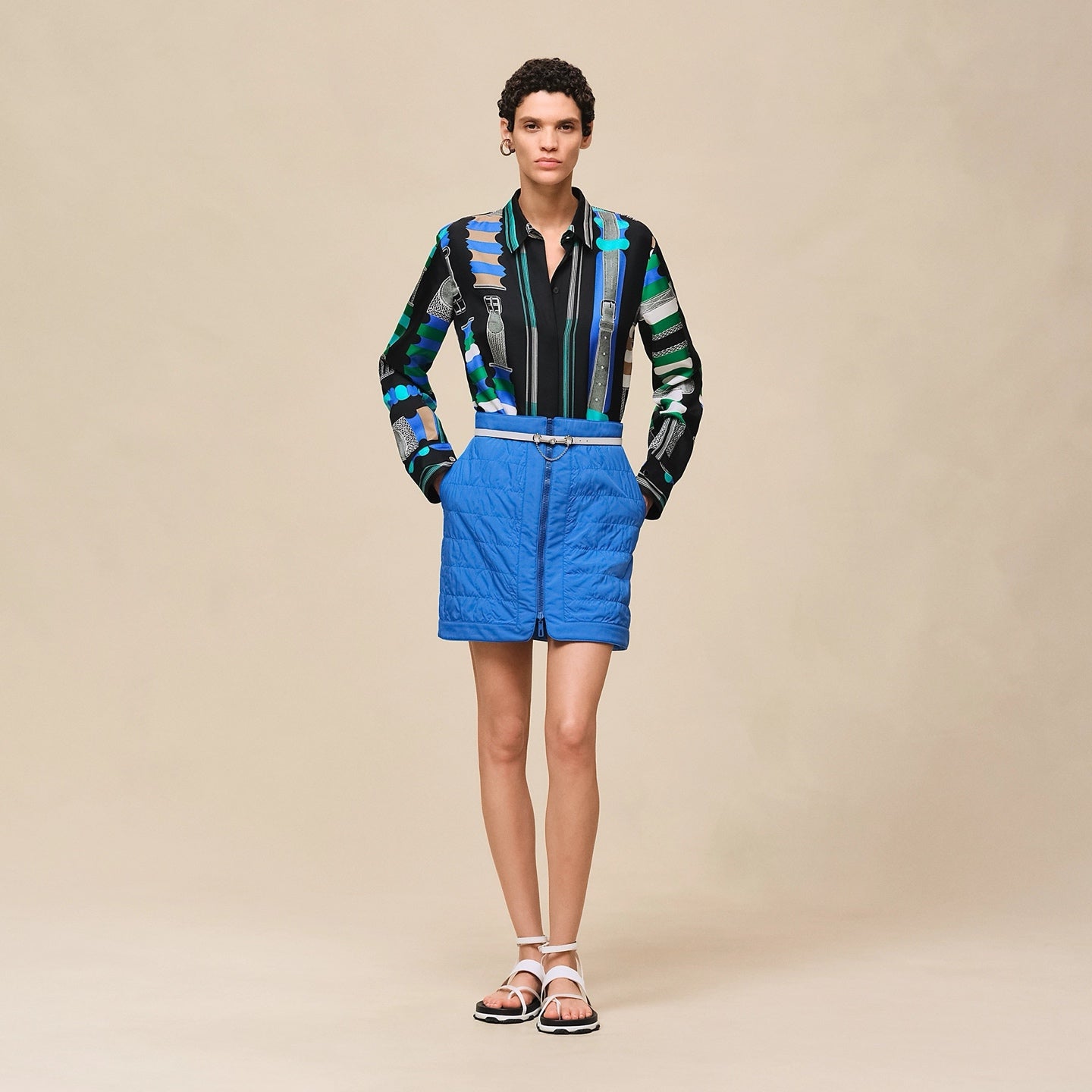 Hermès 26SS Printed Silk Shirt