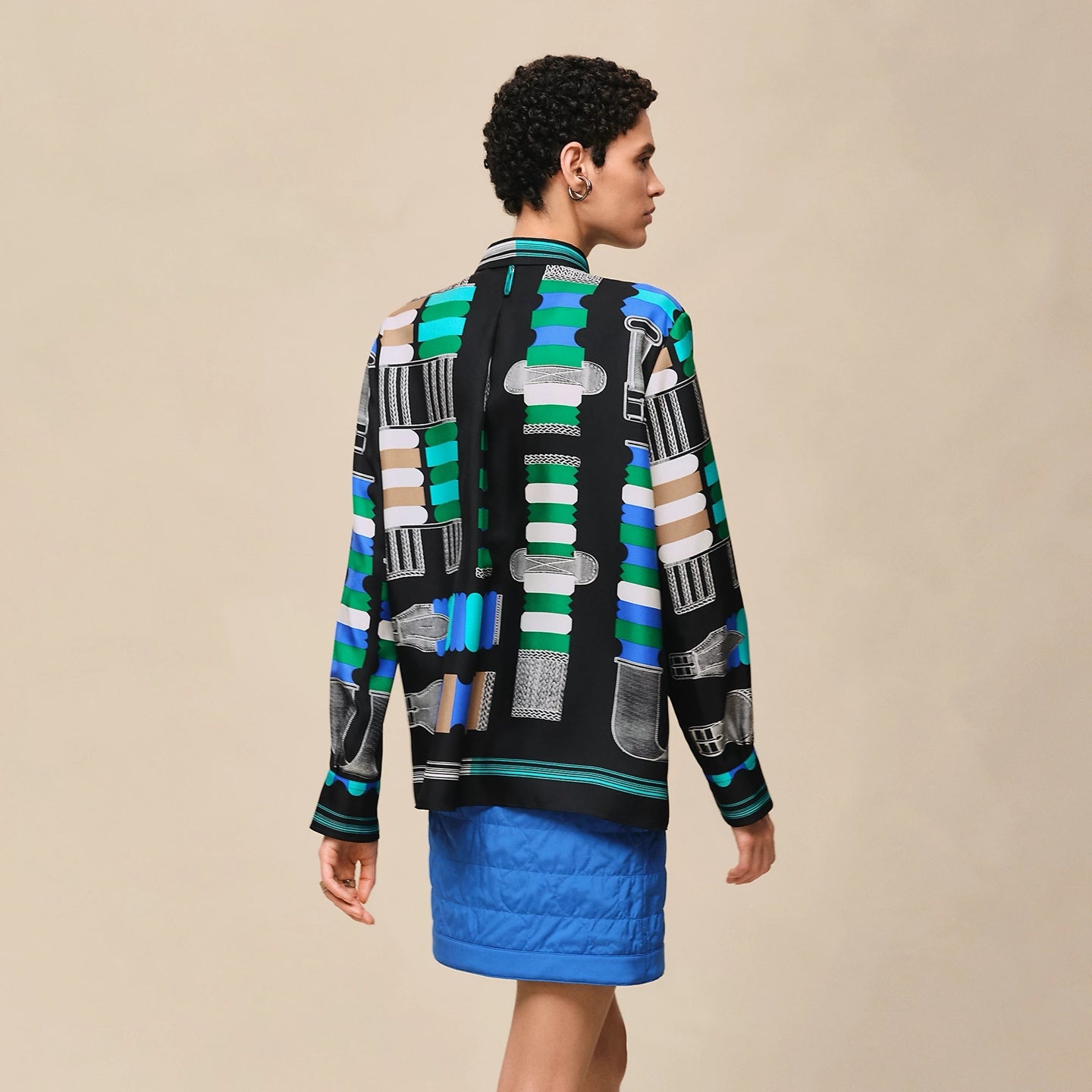 Hermès 26SS Printed Silk Shirt