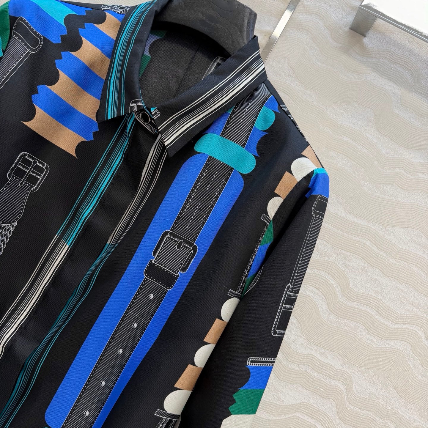 Hermès 26SS Printed Silk Shirt