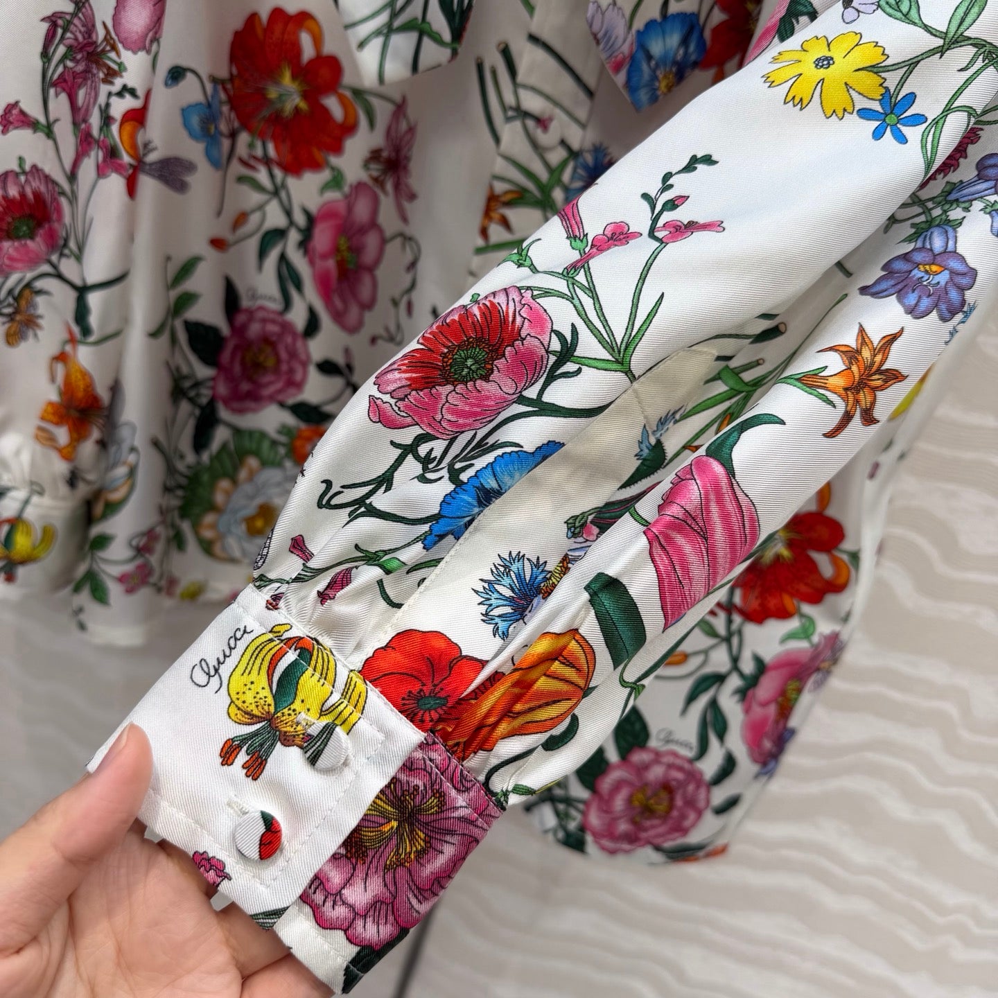 Gucci 26SS Printed Silk Shirt