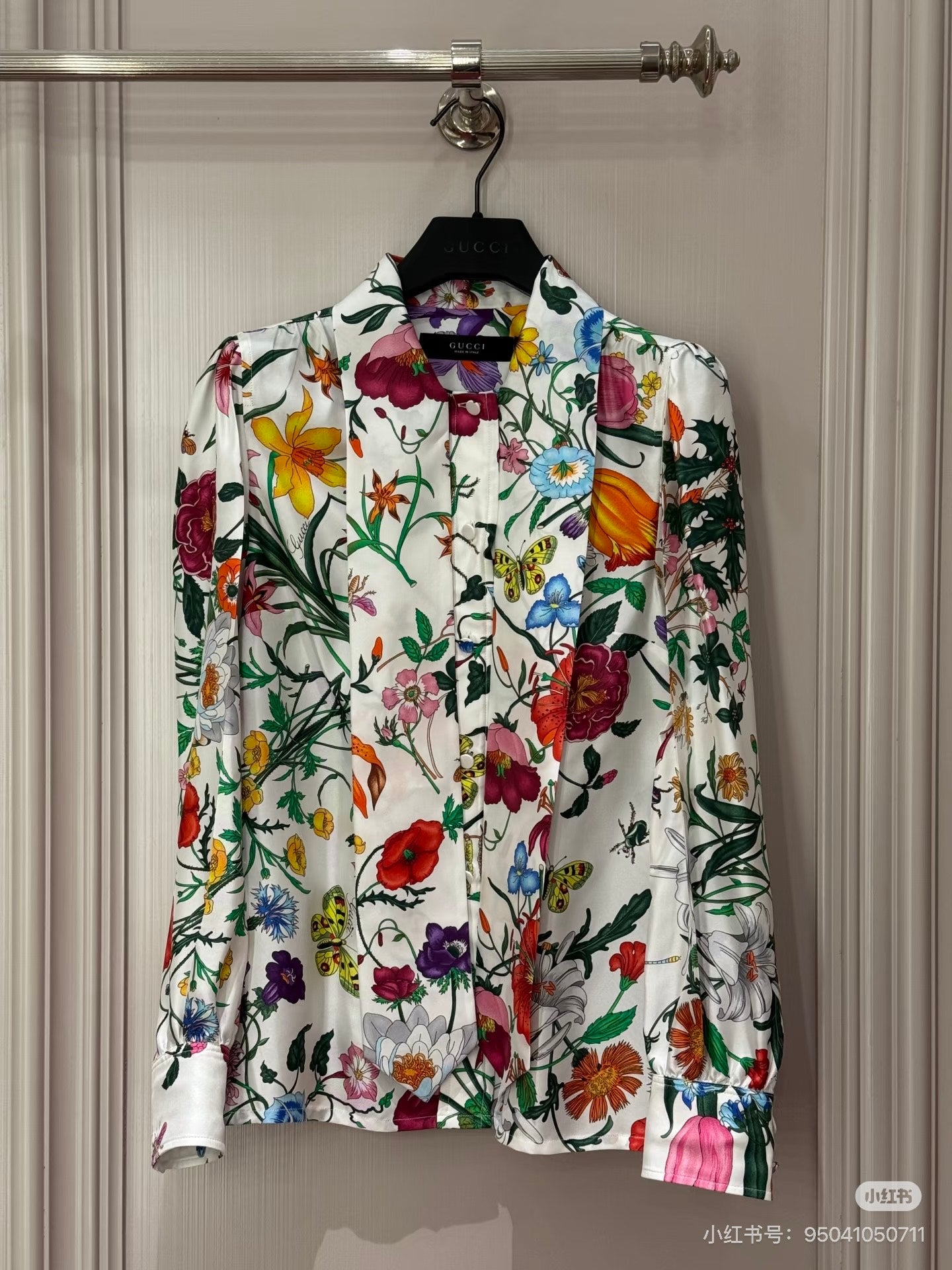 Gucci 26SS Printed Silk Shirt