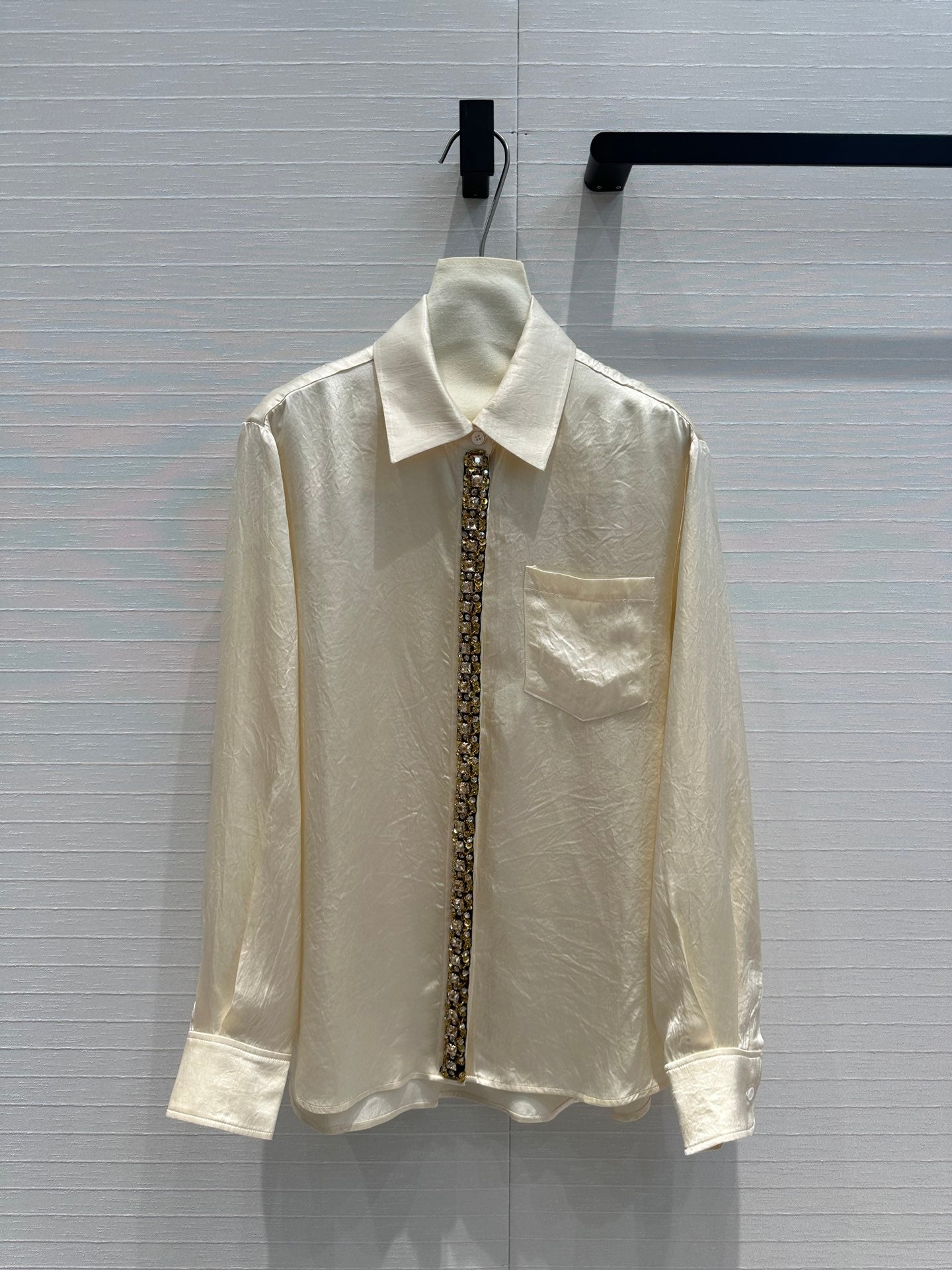 Prada heavily embellished shirt (on sale)