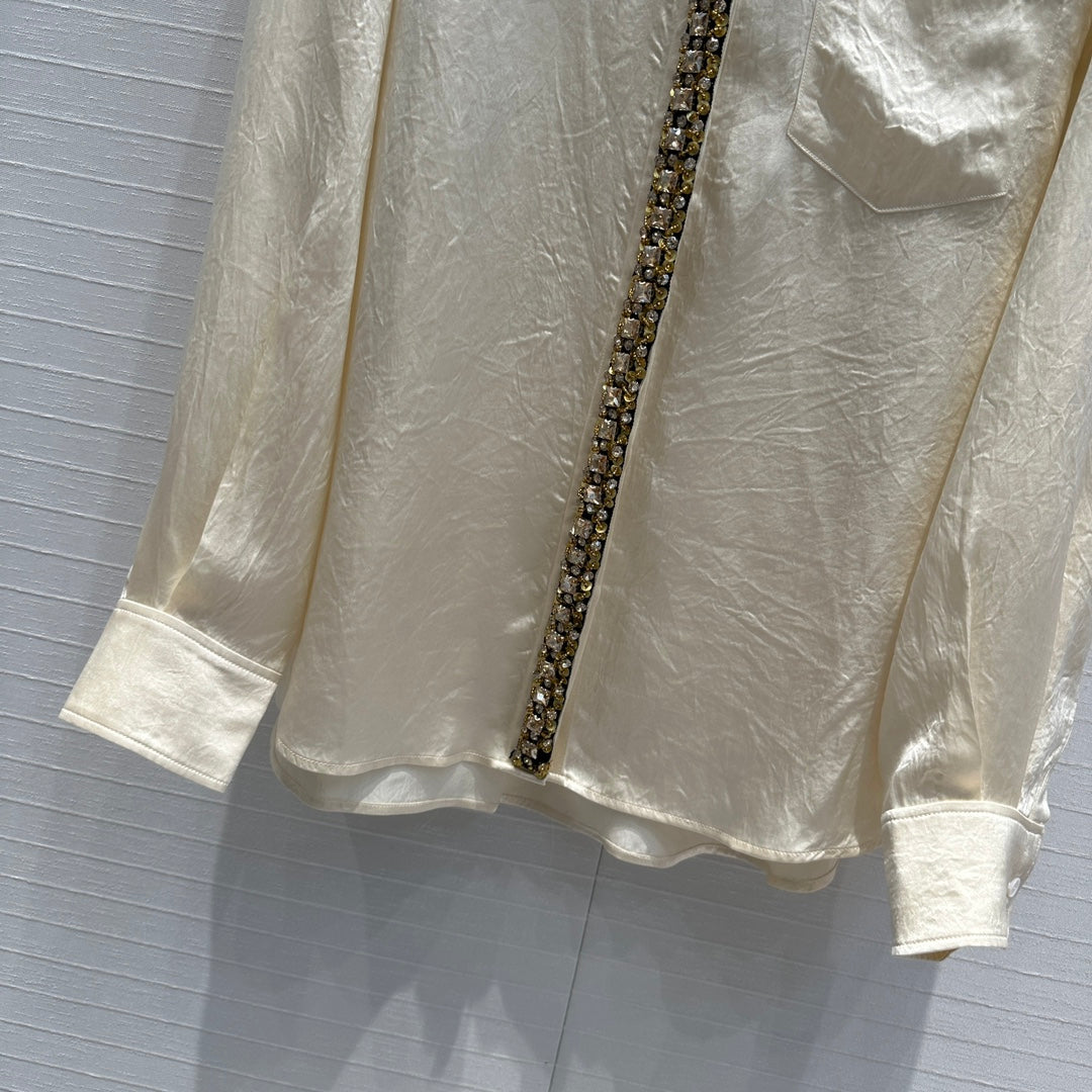 Prada heavily embellished shirt (on sale)