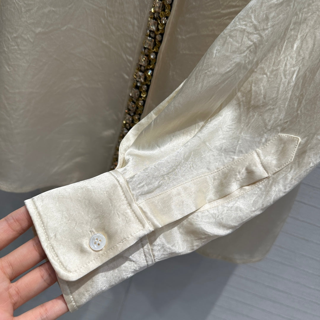 Prada heavily embellished shirt (on sale)