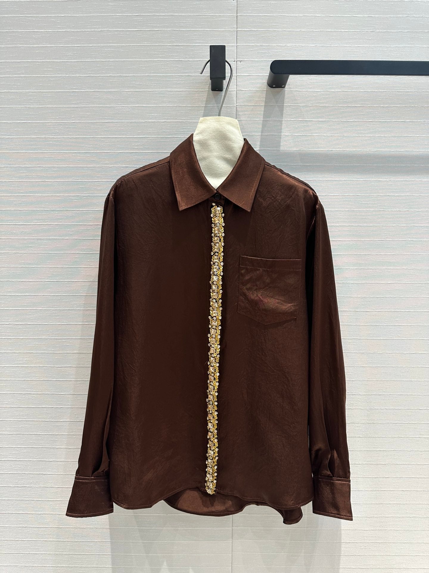 Prada heavily embellished shirt (on sale)