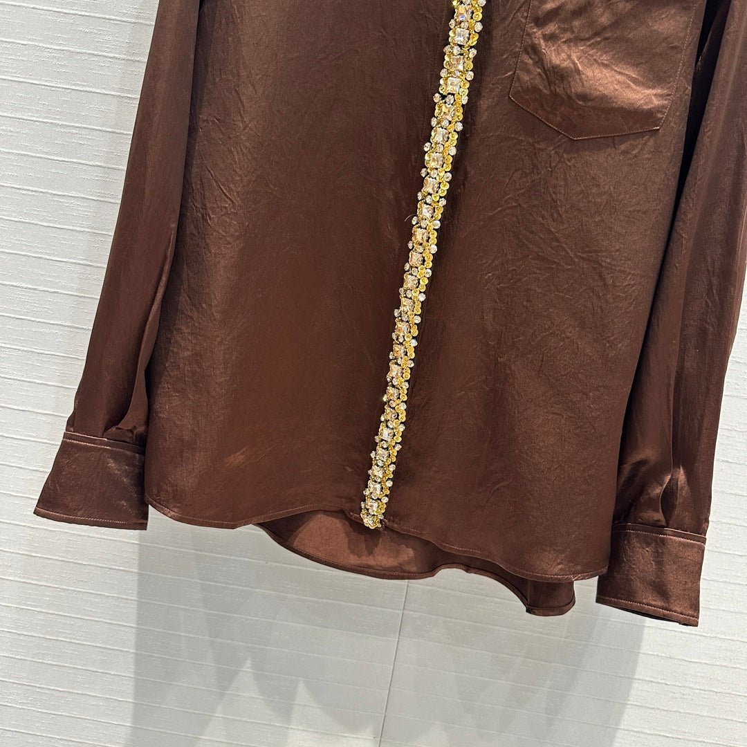 Prada heavily embellished shirt (on sale)