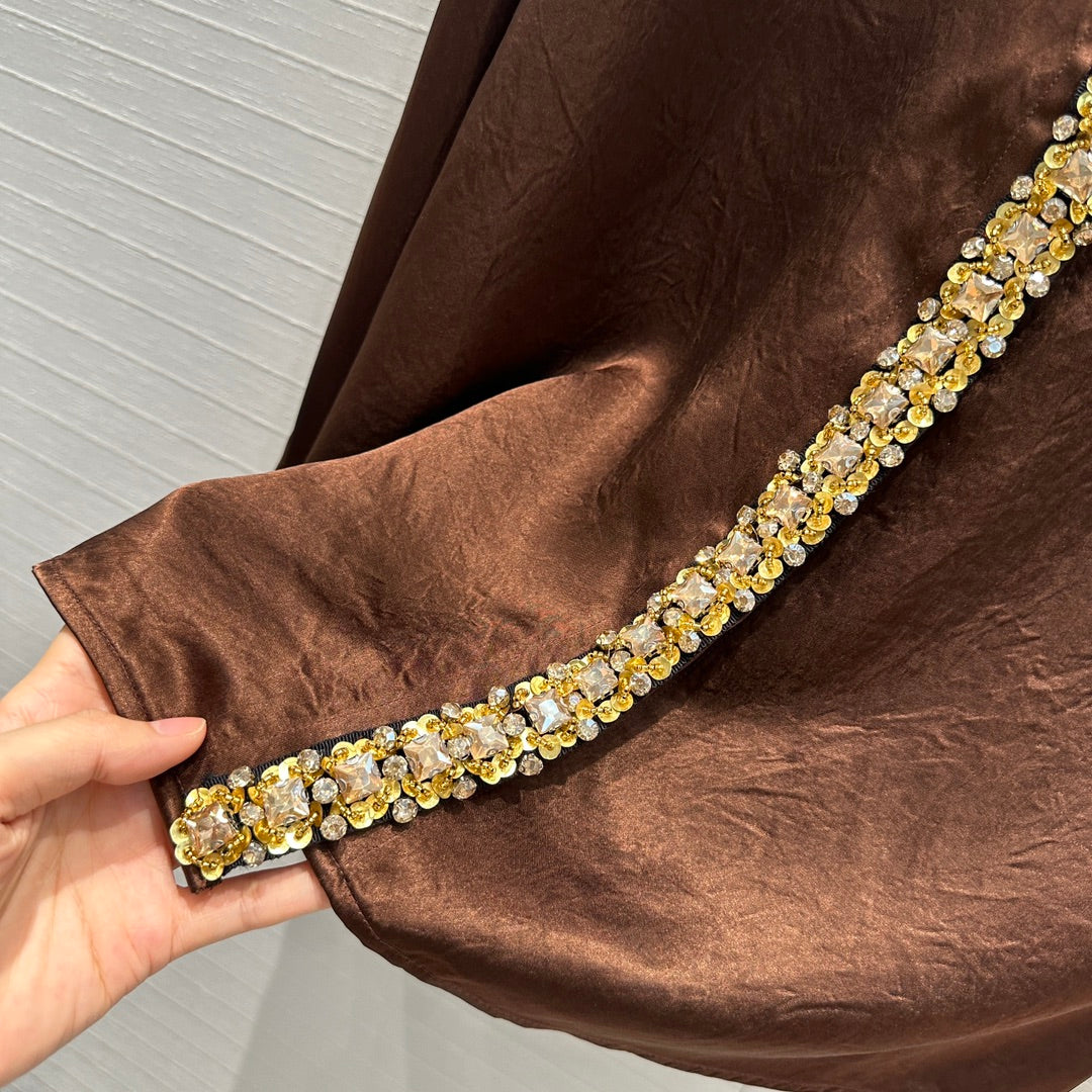 Prada heavily embellished shirt (on sale)