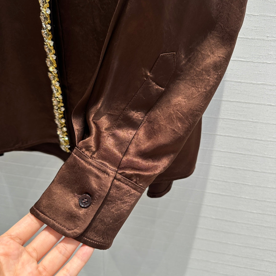 Prada heavily embellished shirt (on sale)