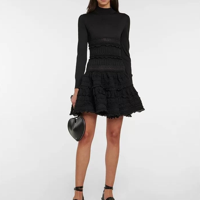 Alaia 26SS Wool Real Cake Dress