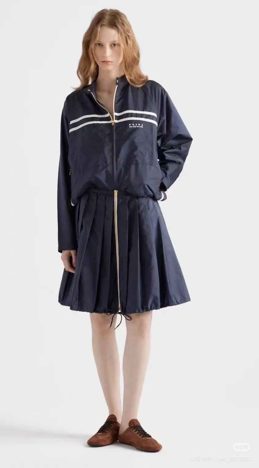 Prada nylon zip-up jacket/skirt (on sale)