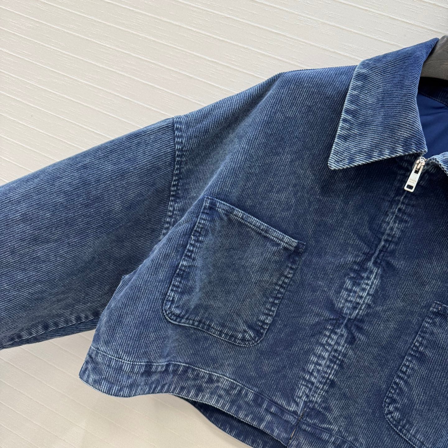 Prada 26SS Corduroy Collar Jacket / High-Waisted Trousers