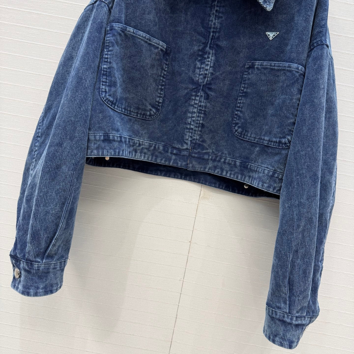 Prada 26SS Corduroy Collar Jacket / High-Waisted Trousers