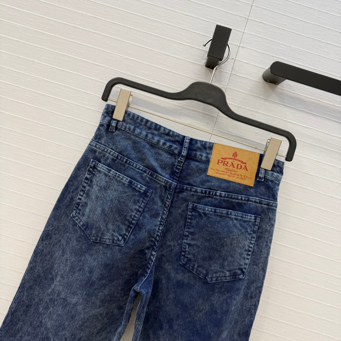Prada 26SS Corduroy Collar Jacket / High-Waisted Trousers