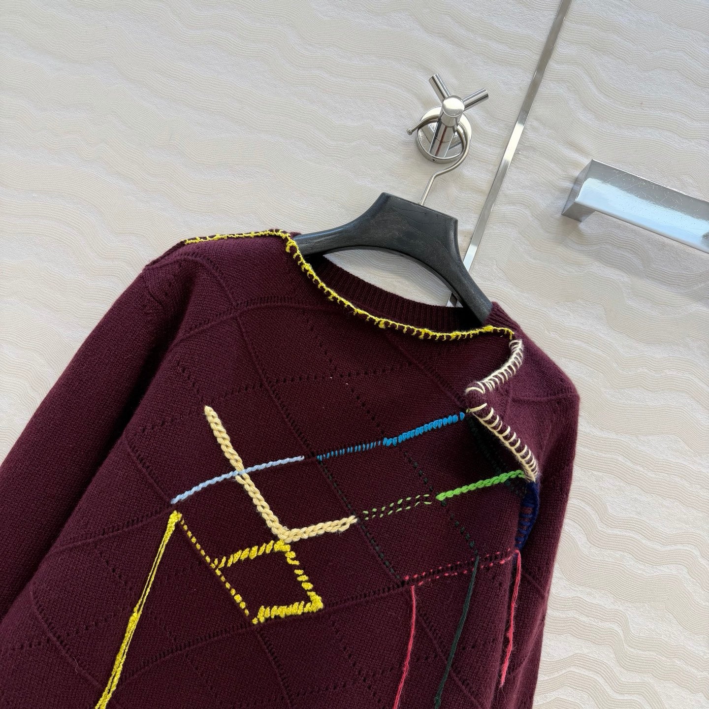 Loewe 26SS Asymmetrical Crew Neck Sweater