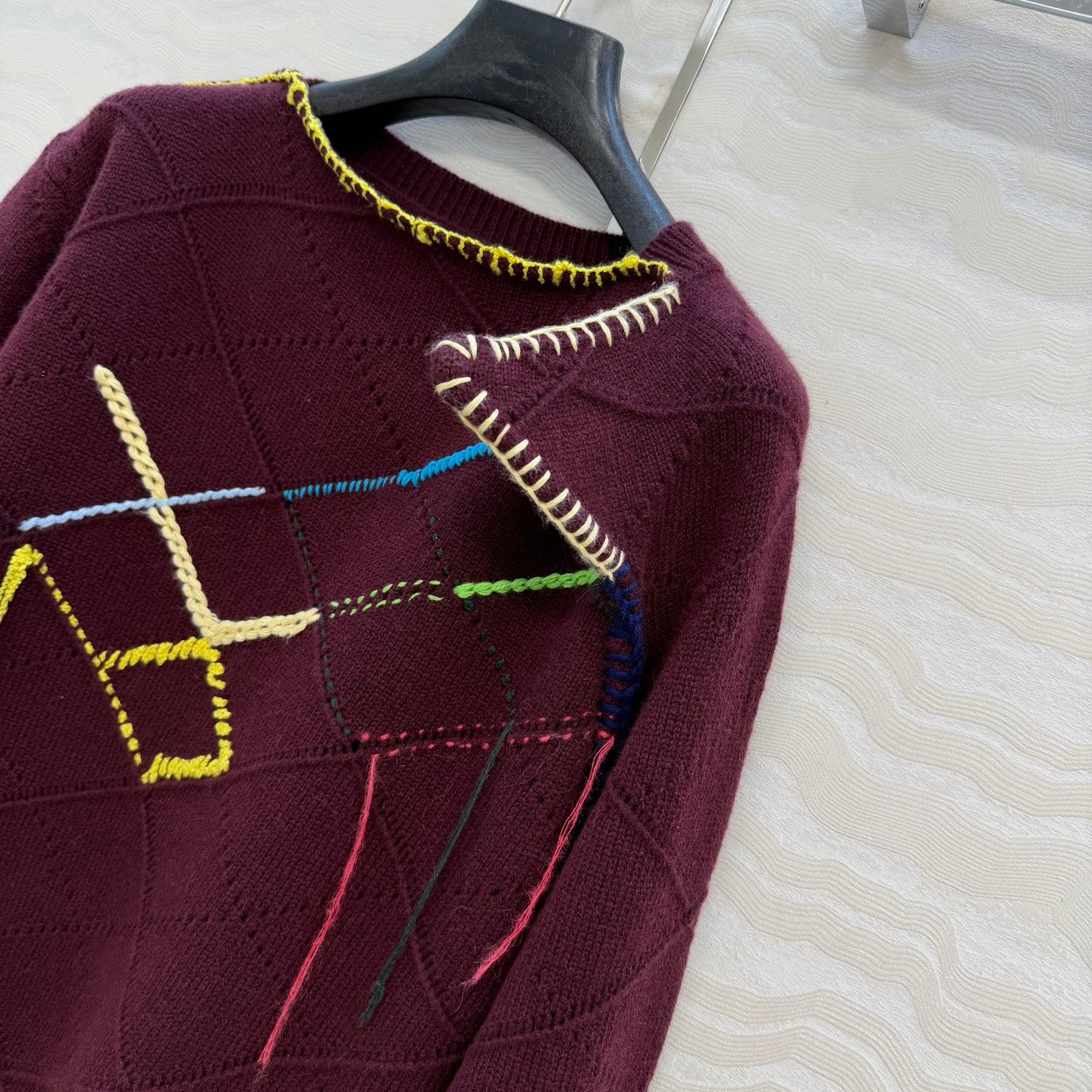 Loewe 26SS Asymmetrical Crew Neck Sweater