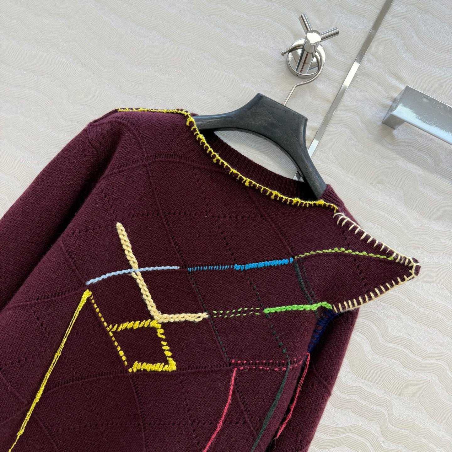 Loewe 26SS Asymmetrical Crew Neck Sweater